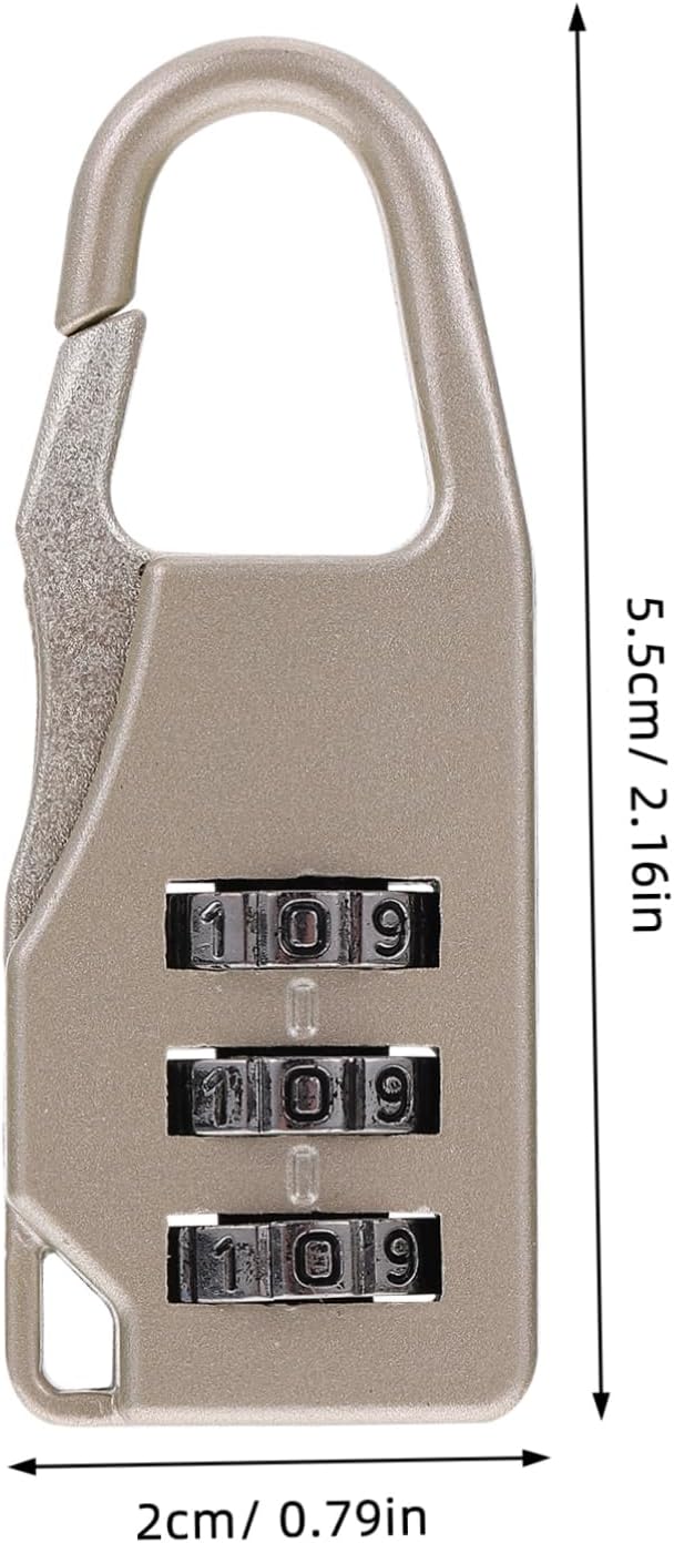 6pcs TSA Luggage Locks Mini Digital Password Padlock Suitcase Padlock Safe Travel Lock for Luggage Storage Case
