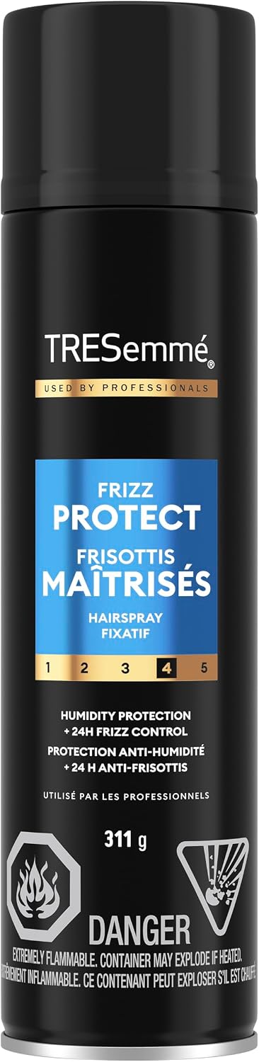 TRESemmé Frizz Protect Hairspray Humidity Protection 24H Control, 311g | Pro Lock Tech, keratin UV blend, daily hairspray for frizz control, hair styling, all-day humidity resistance & flexible hold