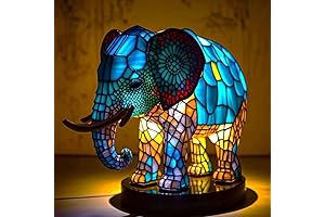 Decorative Stained Glass Cat Lamp