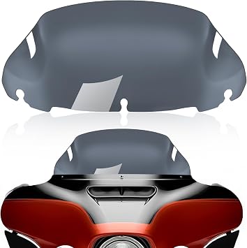 9" Smoke Motorcycle Wave Windshield Windscreen Wind Splitter
