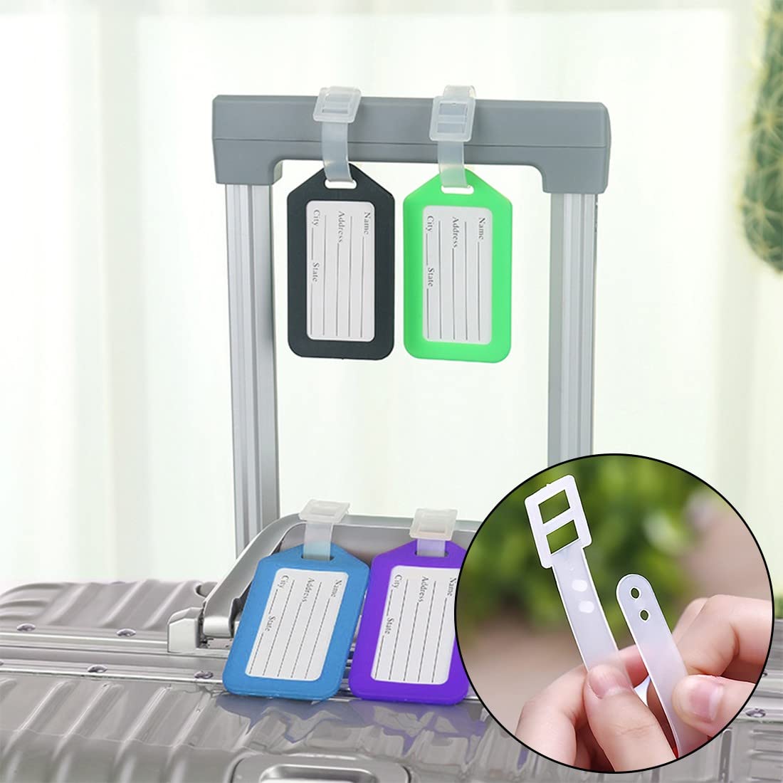 Etichette Per Bagagli - 10 Pezzi Colorati In Plastica | Impermeabili E Durevoli | Per Valigie E Zaini - Foto 6