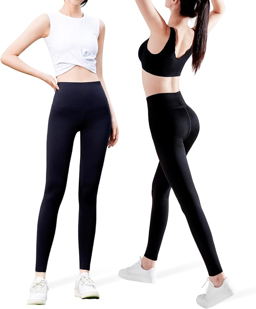 Lot Leggings Longs Femme Taille Haute Libella - Coton Élastique Slim Confortable 4108VA