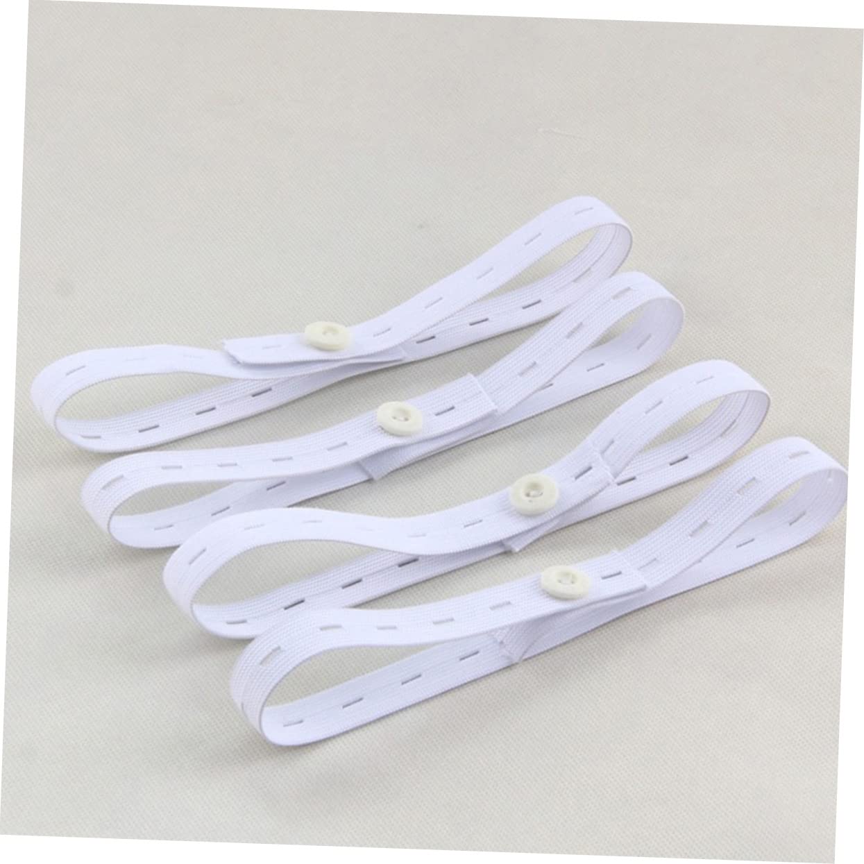 Kisangel 12pcs Adjustable Diaper Straps for Babies Fixing Soft Elastic Diaper Fasteners for Infants for Everyday Use