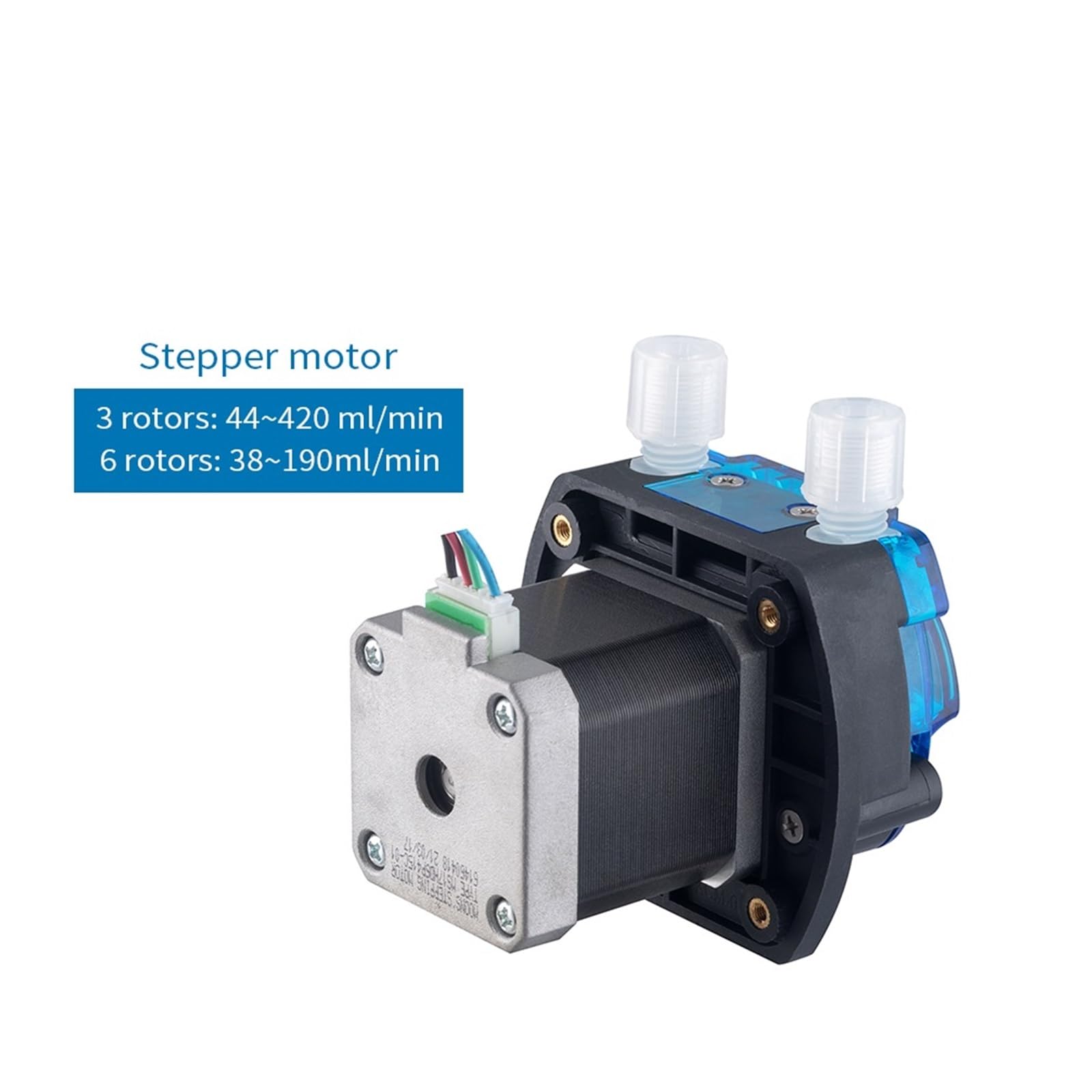 Maszyna do napełniania płynami, 420 ml/min KCM 350 obr./min pompa perystaltyczna 12 V 24 V silnik krokowy pompa dozująca pompa do przenoszenia cieczy do laboratorium(B14,24V-3 Rollers)