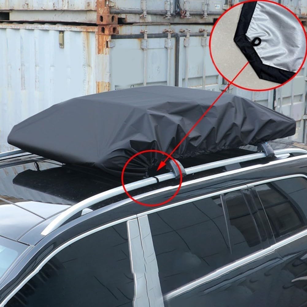 Copertura per portapacchi da tetto auto, custodia bagagli impermeabile in tessuto Oxford, borsa cargo per deposito sul tetto, copertura per box cargo da tetto per viaggi campeggio deposito esterno