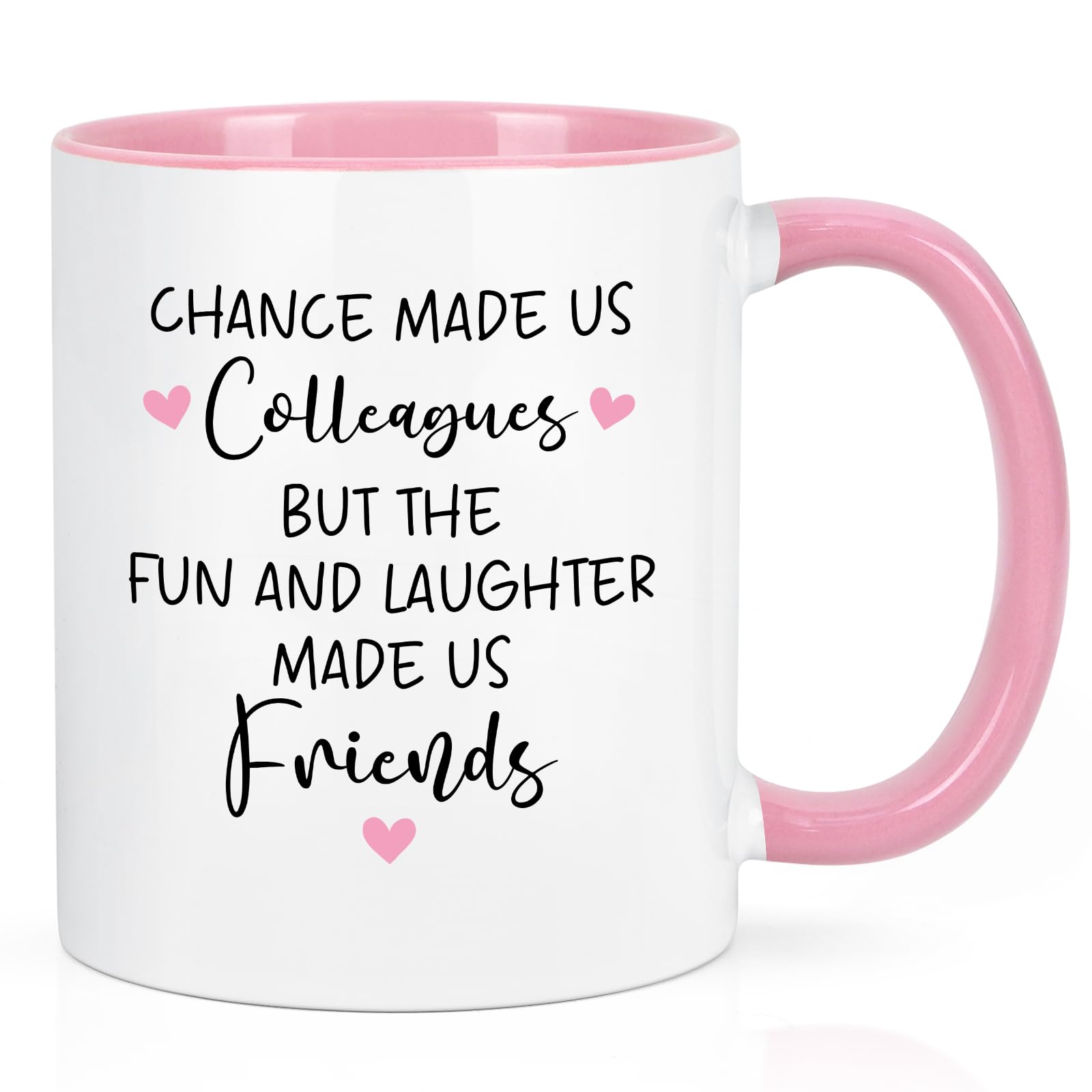 YHRJWN Coworker Gift for Women - Chance Made Us Colleagues Mug - Work Bestie, Leaving, Farewell Birthday Gift - Friends Mug, 11 Oz