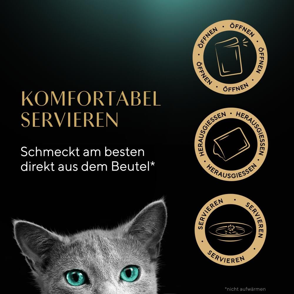 SHEBA Soup Adult Katzen-Nassfutter Portionsbeutel mit Thunfisch 10 x 4 x 40g, 40er Pack