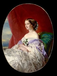 MockE Canvas Wall Poster Famous Oil Painting Oil Painting Empress Eug?nie By Xaver Winterhalter for Office Decor 60x90cm