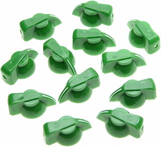 Dopro Paquete de 12 pomos de cabeza de pollo para guitarra, con efecto AMP, color verde
