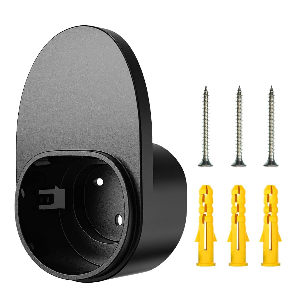 sthira® charging plug wall holder for electric vehicle charging gun wall holder cable organizer, universal fit, screwfix pc wall bracket