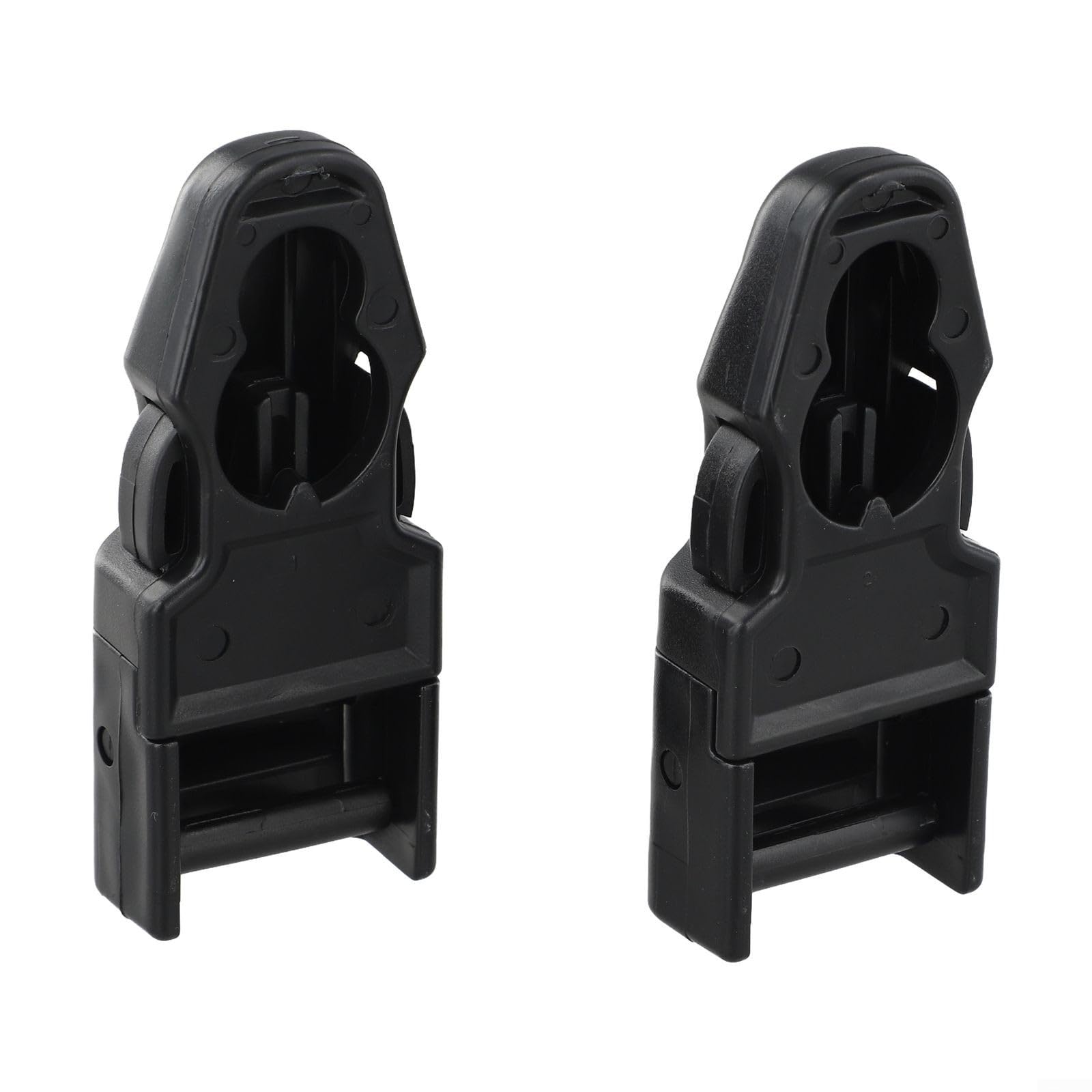 2 fibbie di ricambio a sgancio rapido per cinghie per pinne da immersione, adatte per la maggior parte delle pinne da nuoto e da immersione, materiale plastico (B)