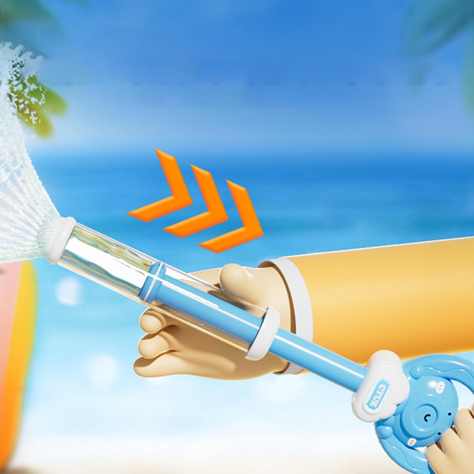 Pistola De Agua Extensible Para Niños Y Adultos – Juguete Acuático Con Chorro Ajustable, Recarga Rápida, Ideal Para Piscina Y Playa