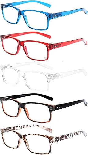 Miniatura 7 de NORPERWIS Gafas de lectura con bisagra de resorte para mujeres y hombres, anteojos cuadrados con bloqueo de luz azul