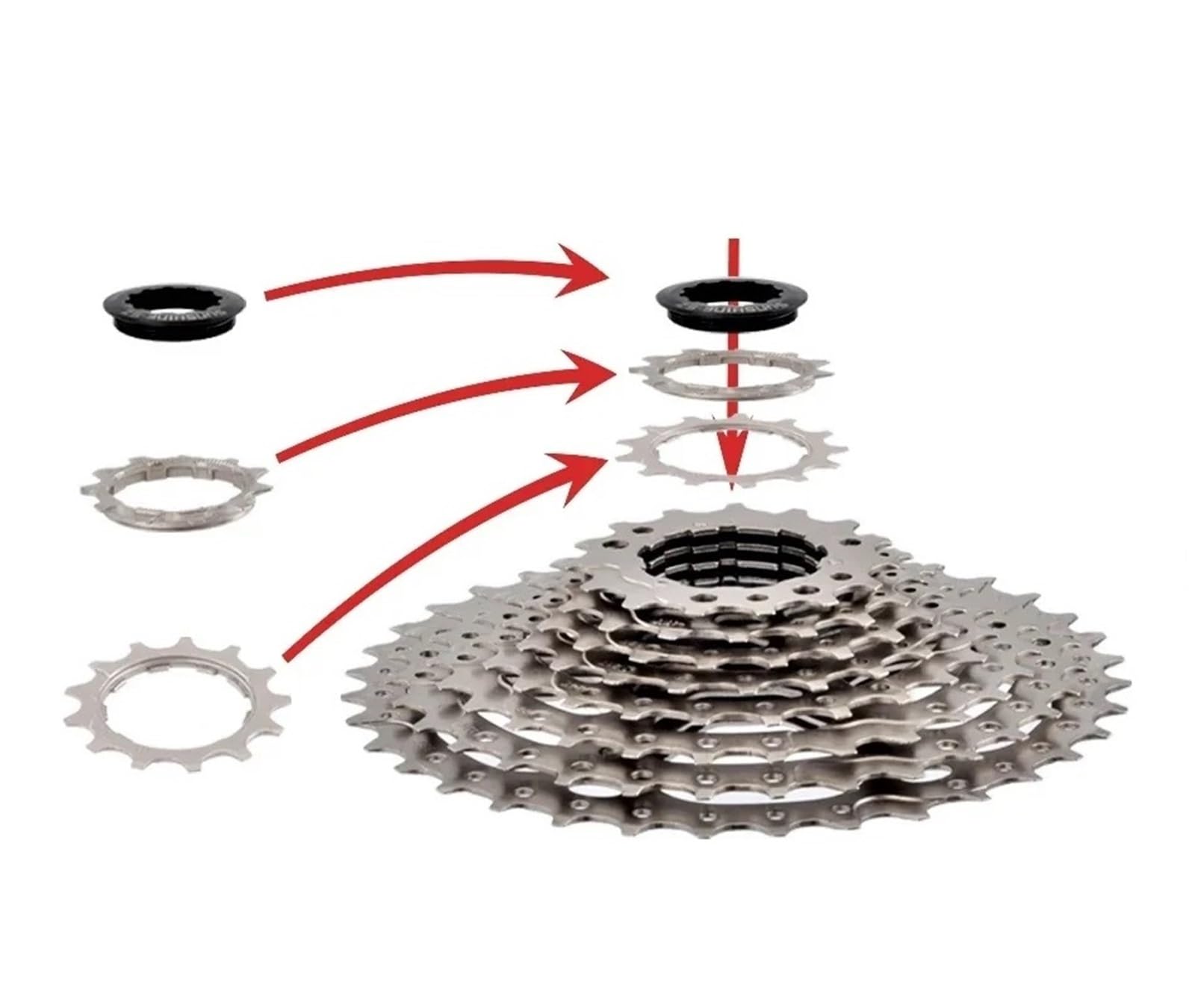 Adatto per Shimano HG Sunshine 12 velocità Cassetta Bici da Corsa 12v 11-28T 11-32T 11-34T Cassetta Bicicletta Nastro K7 Ruota Libera da Corsa su Strada