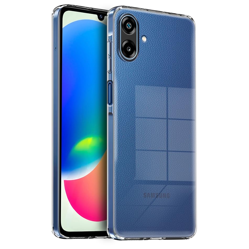 Image of Fashionury Crystal Clear Case for Samsung Galaxy F70e 5G | Yellowing Resistance | Transparent TPU Silicone | Raised Camera Lips | Slim Transparent Cover