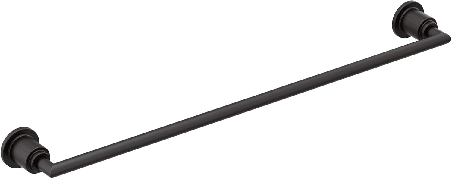 Moen YB0824CH Arris 24-Inch -Towel Bar, Matte Black 24 Inch Matte Black