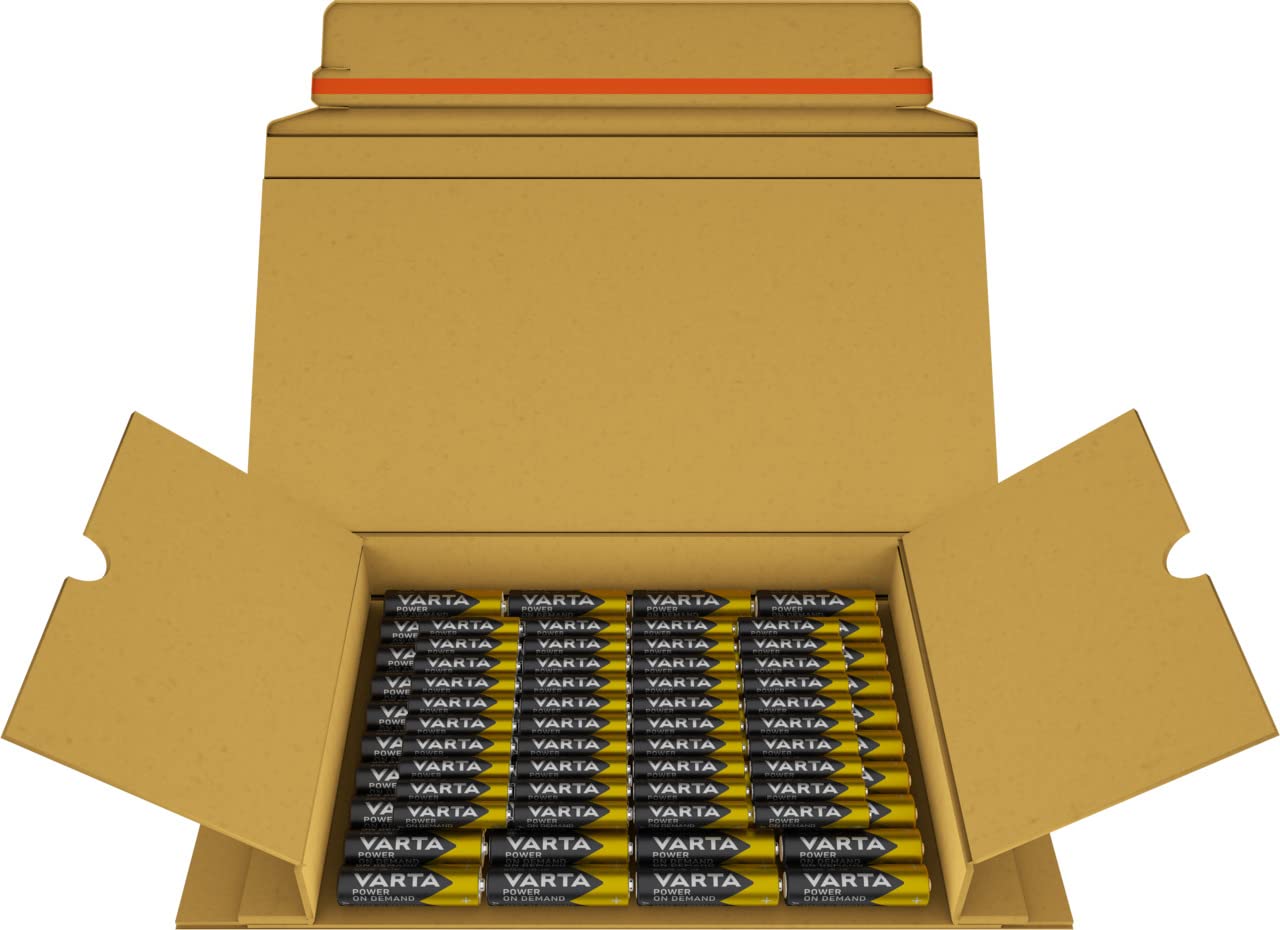 Batterie VARTA AA Alcaline - Confezione Da 40 Pezzi, Power On Demand, Made In Germany - Foto 10