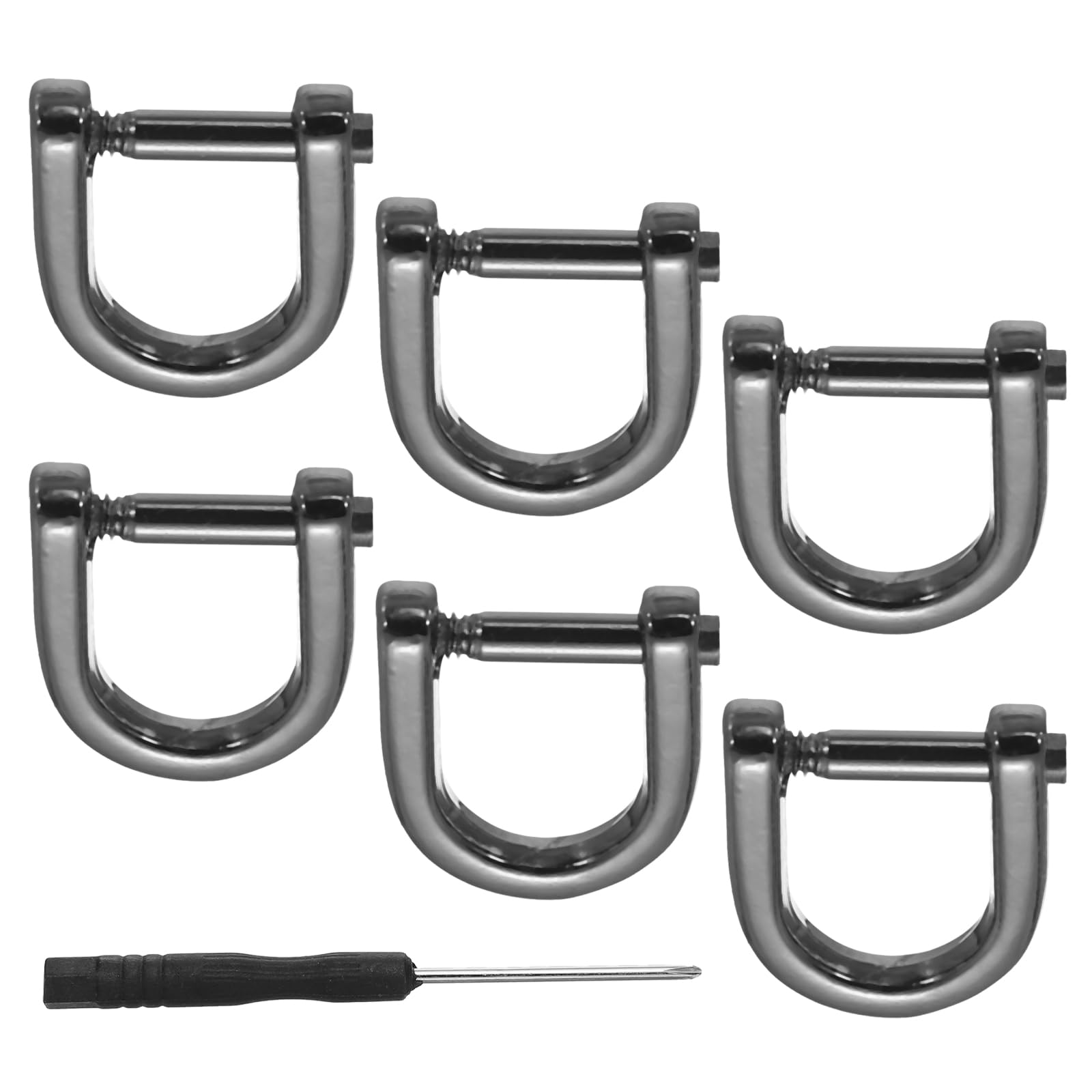 PATIKIL 3/8" D-Rings Screw in Shackle