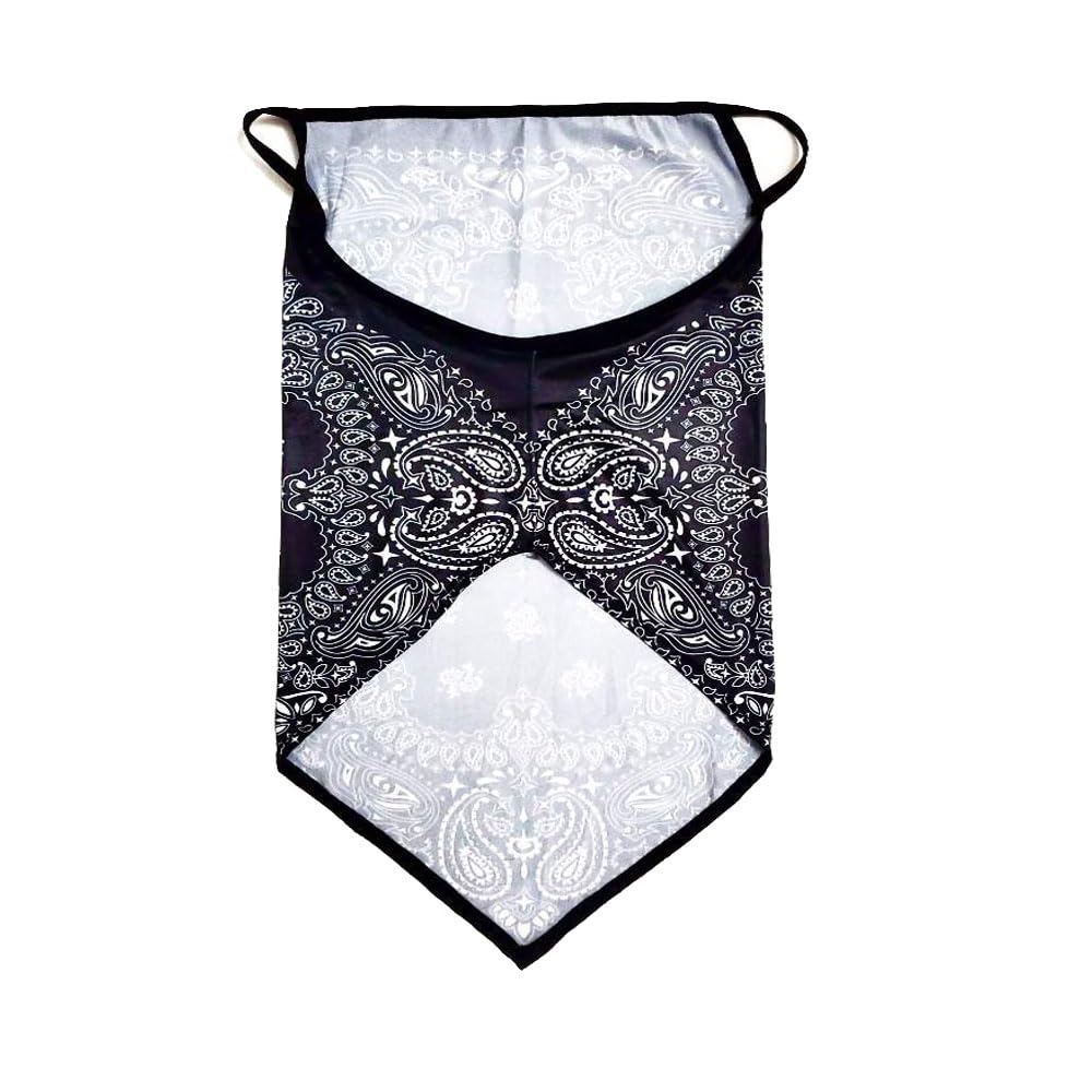 12 PACK Bulk Neck Gaiter Scarf Face Mask Covering Bandanas for Men Women Mask Cover Facemask Balaclava Headbands (Paisley Black)