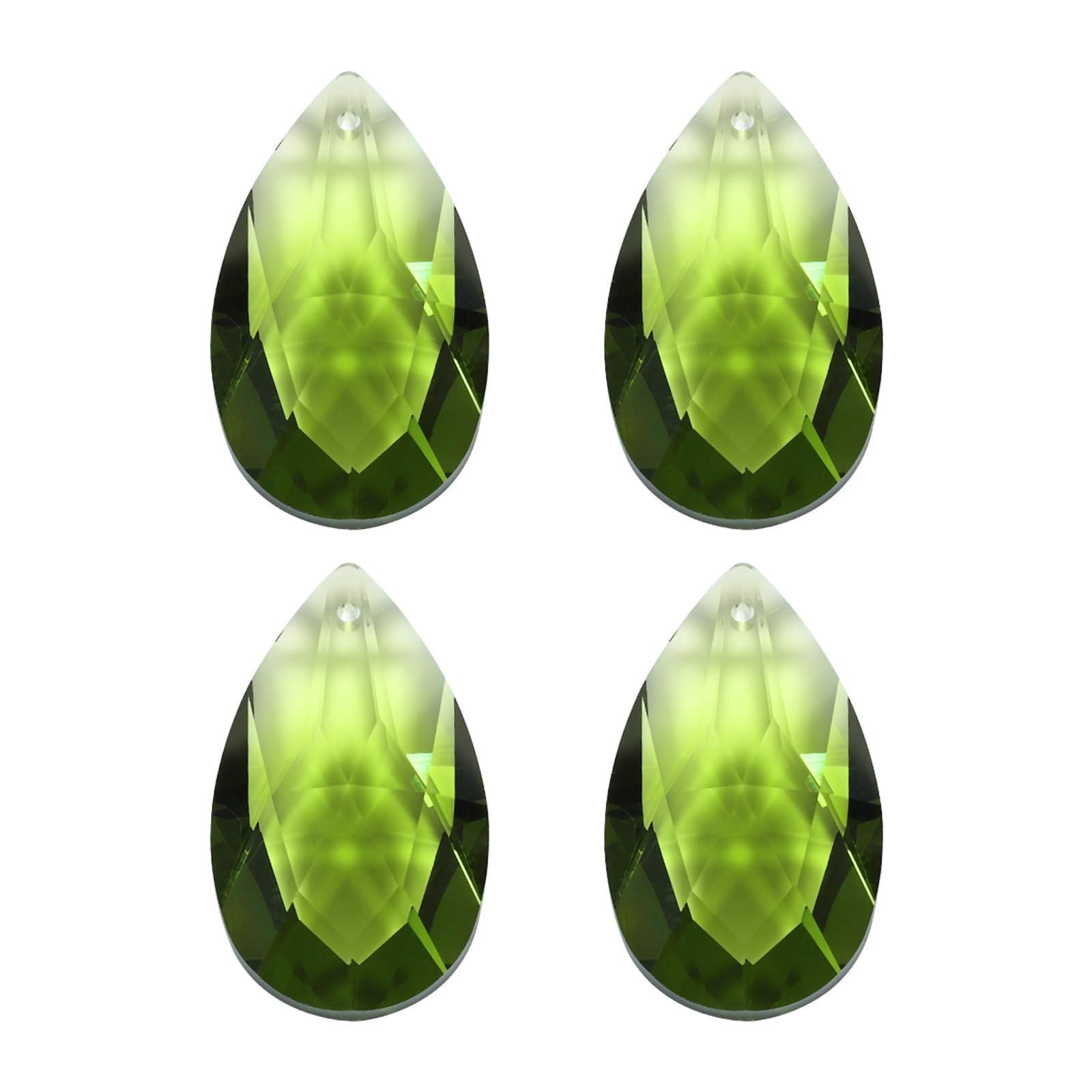 Perles Cristal K9 en Larme 38mm pour Rénovation de Lustre et Prismes DIY - 4 Pcs