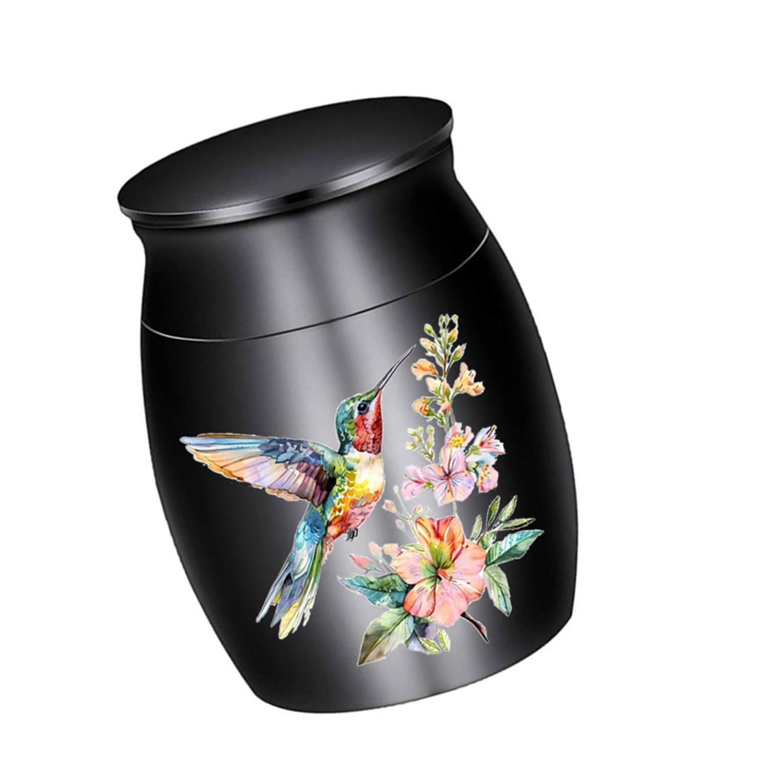 Carotoe Black Colorful Aluminum Alloy Cenotaph Jar For Debris Artifact Safe Sealing And Multiple Color Preferences Family Cenotaph Bird Jar