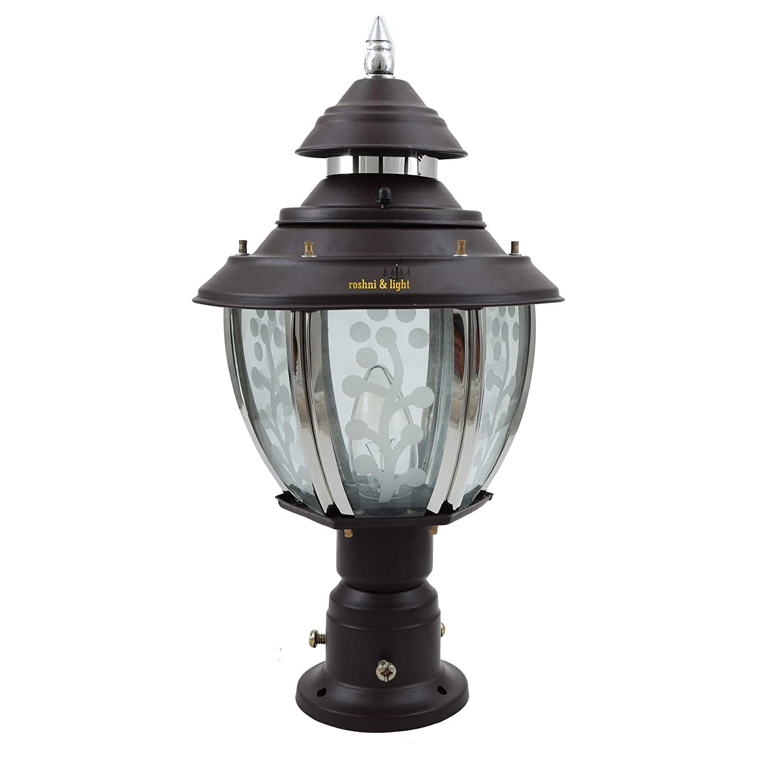 ZOREZA Gate Light for Home Gate Pillar Lamps | Garden Lights | Wall Lights Main Gate Lights Pillar Waterproof Lamp Post for Boundary | Piller Gate Lamp Yard Landscape Decoration (Pack of 1)-image-20