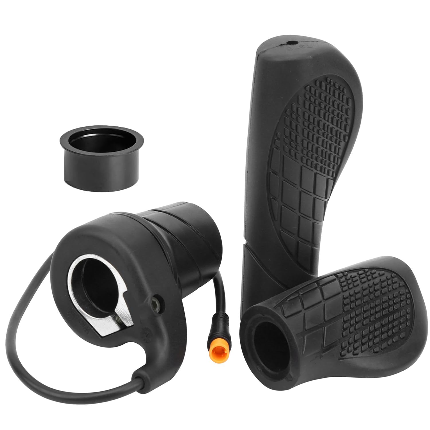 FT76X Demi Twist Poignée d'accélérateur pour vélo électrique avec prise étanche à 3 broches | 12V-72V E-Scooter Modifié Throttle Pouce pour VTT Scooter Vélo Électrique