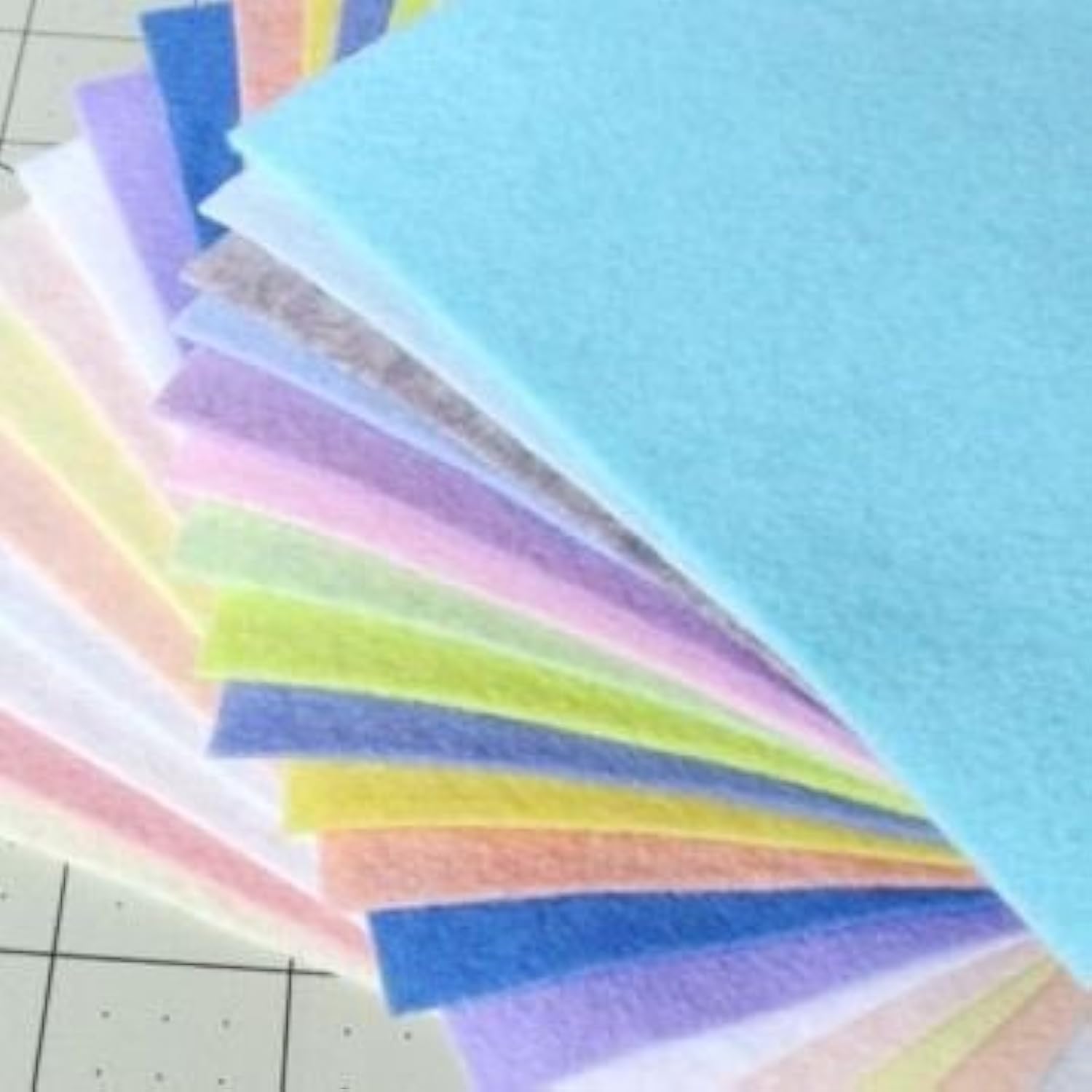 21 Felt Sheets - 6X6 inch Spring Colors Collection - Made in USA - Merino Wool Blend Felt - OTR Felt