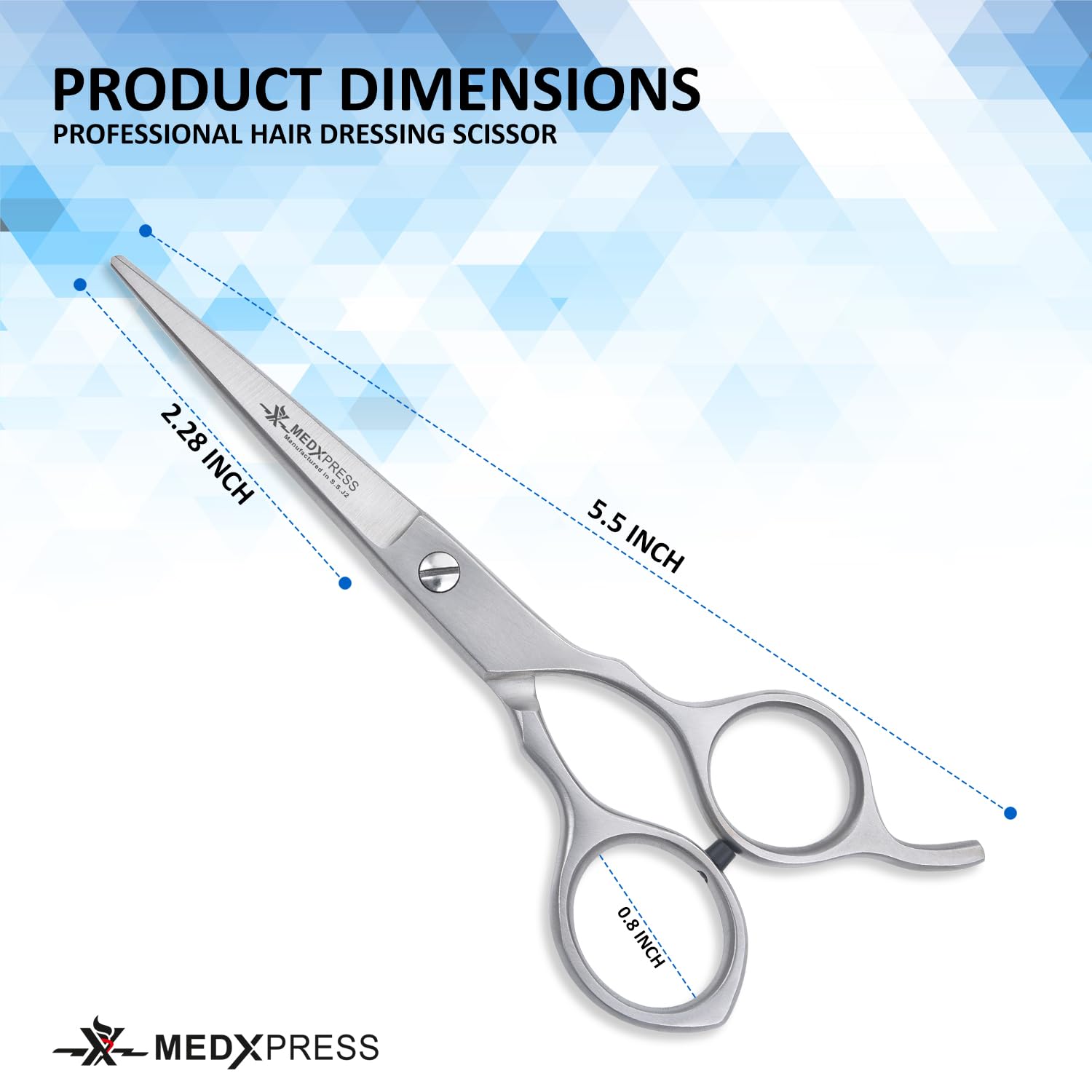 Tijeras de corte de pelo de 5.5 pulgadas, tijeras profesionales para cortar el cabello, tijeras de peluquería japonesas de acero inoxidable para peluquería y hogar, tijeras de corte afilado, ideales 4