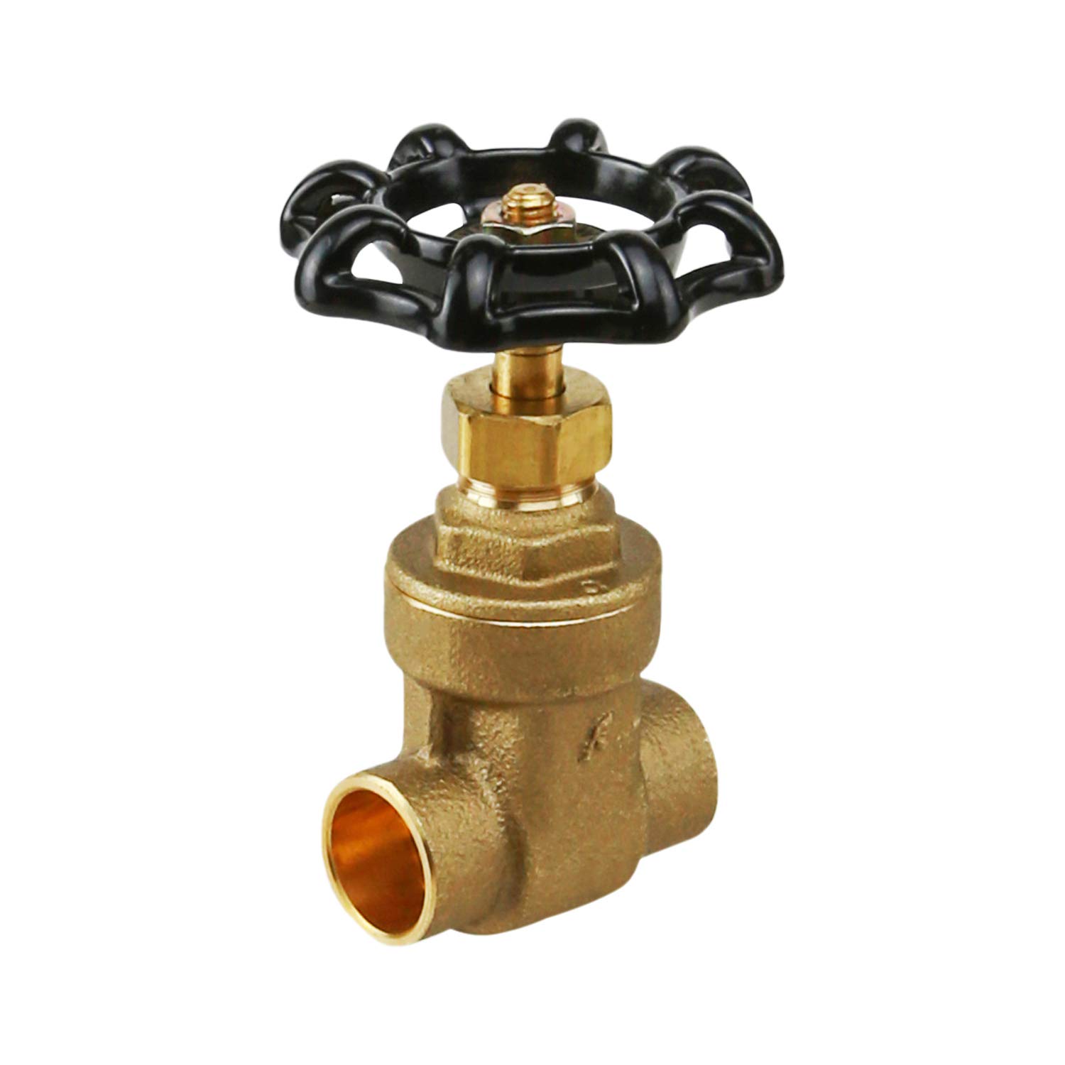Midline Valve 427D256 Gate Valve, Lead Free 3/4 in. Sweat Connection, Cast Brass