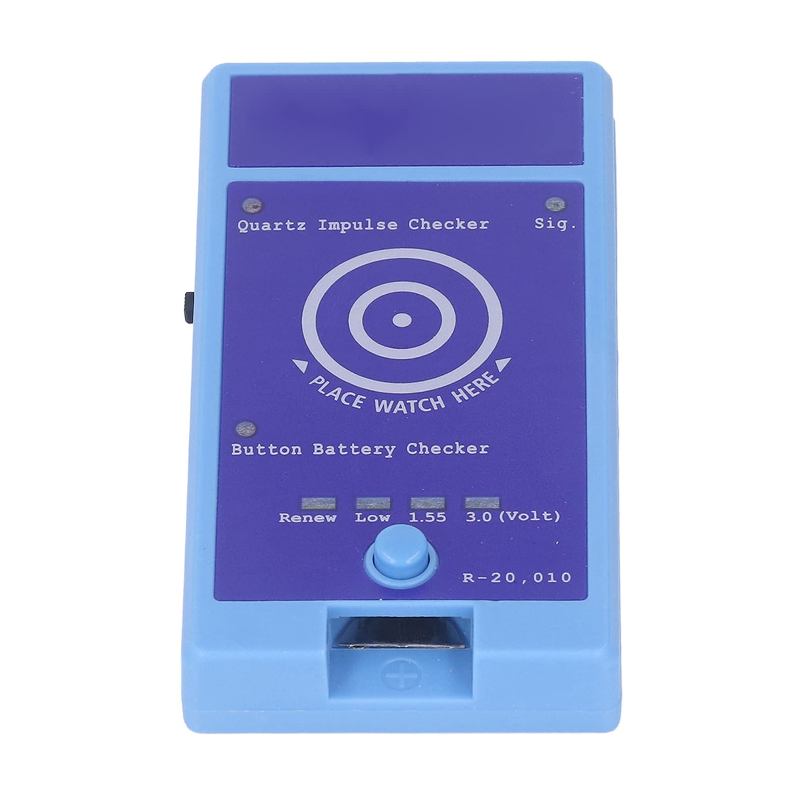 Hyuduo Detector de Reloj de Cuarzo Probador de Impulso de Cuarzo Portátil y Verificador de Batería de Botón Comprobador de Batería de Reloj Fácil de Transportar de Doble Propósito para Reparación