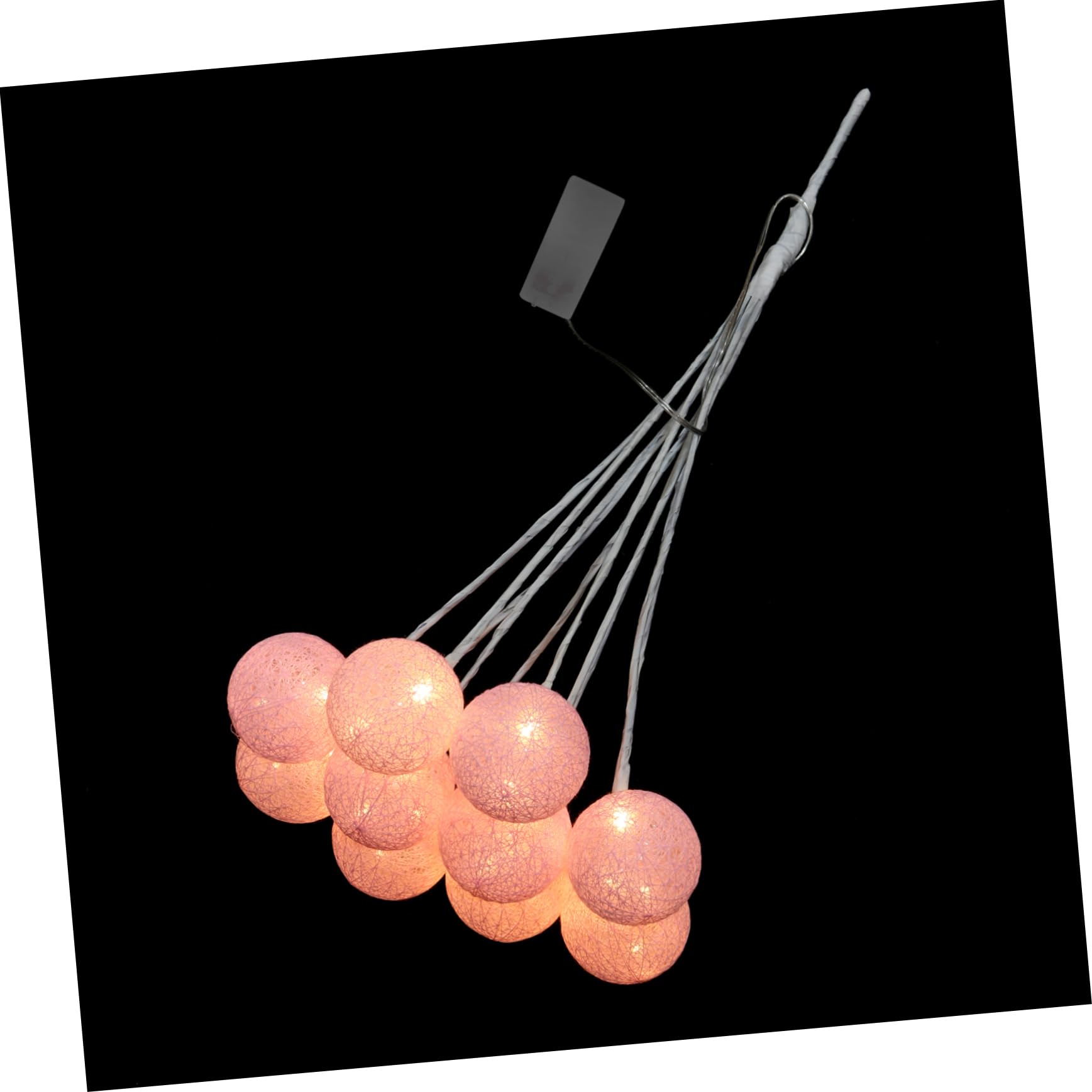 SOLUSTRE 1Pc DIY Wool Ball Light Bouquet Decor LED Flower Material for Home Bedroom Party and Room Decoration Create Atmosphere with Warm LED Glow