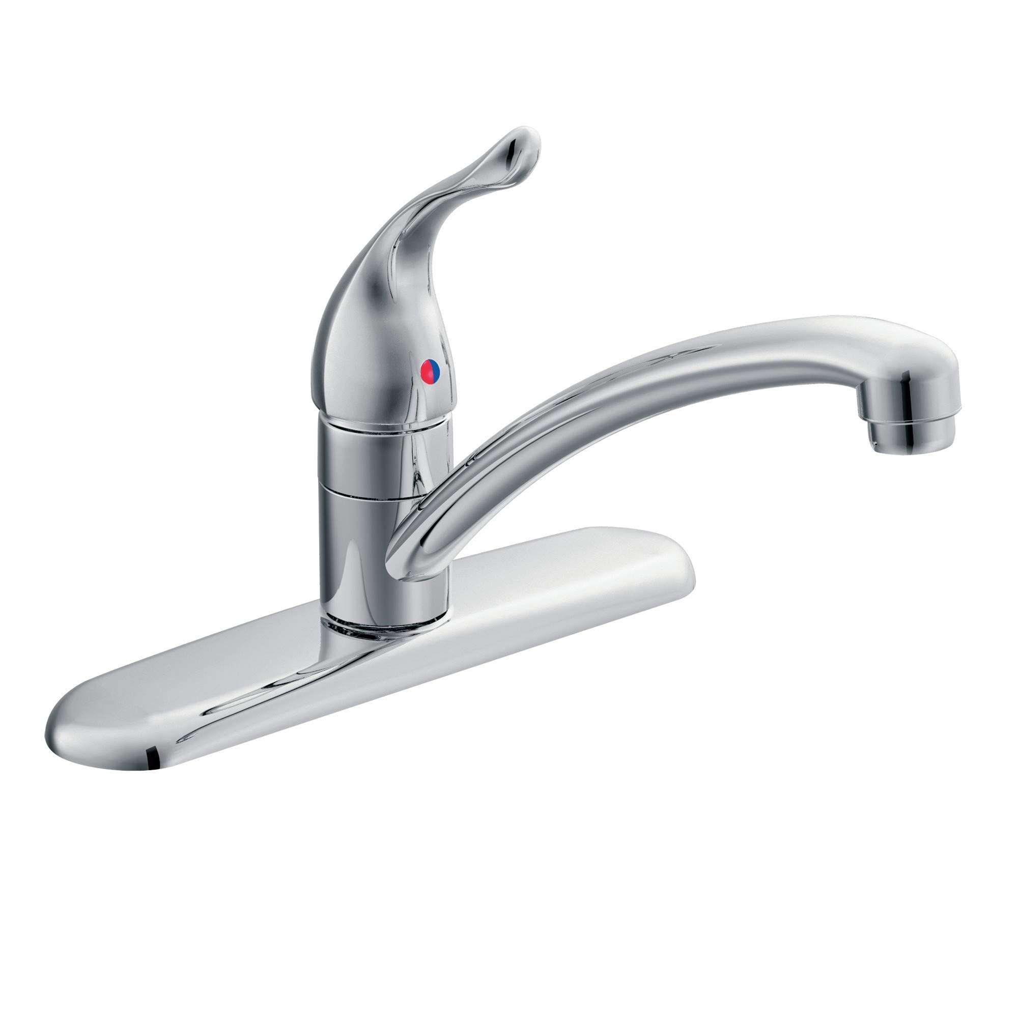 Moen7425 Chateau One-Handle Low Arc Kitchen Faucet, Chrome