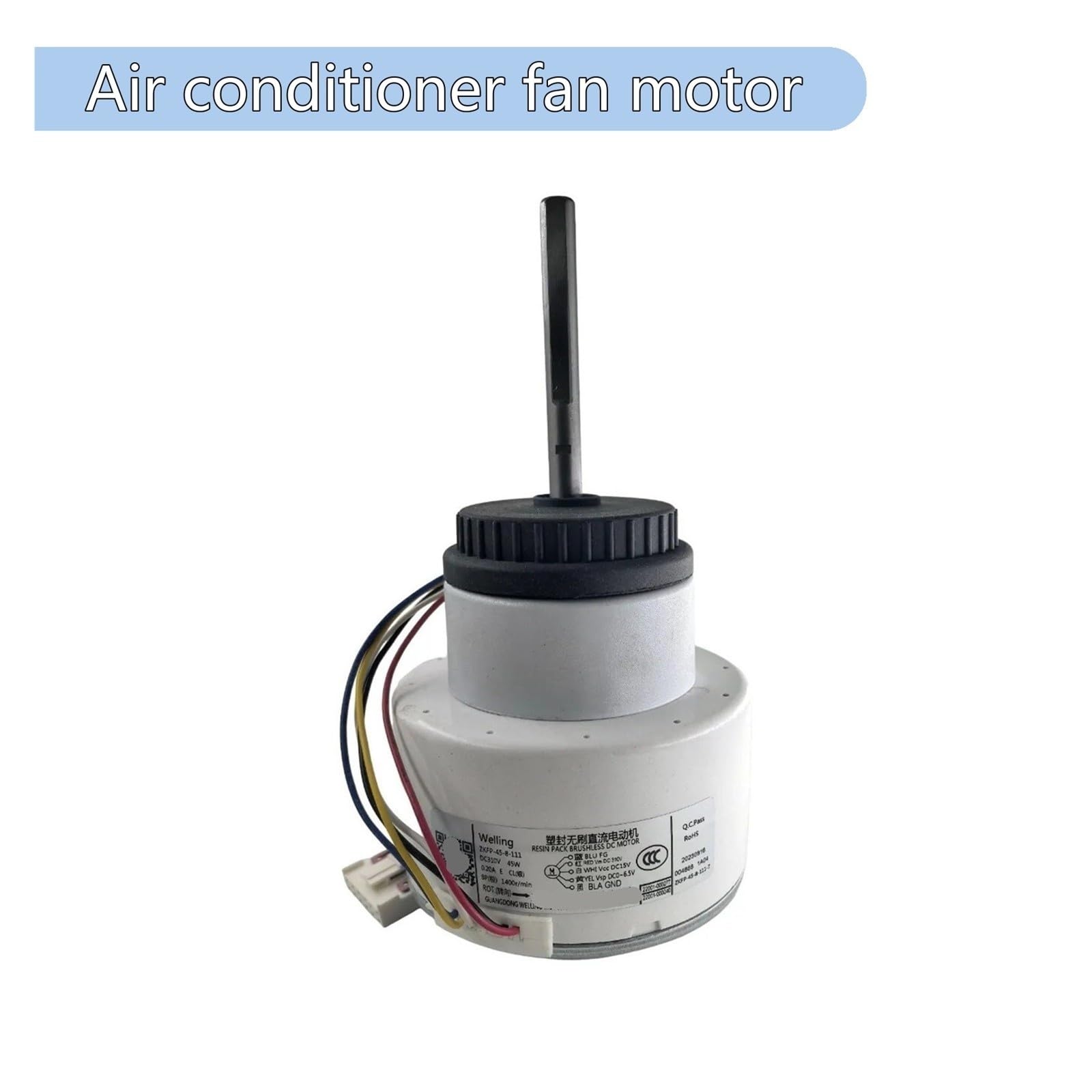 Motore, Compatibile for TCL, Motore Del Ventilatore CC for Unità Interna Del Condizionatore D'aria ZKFP-45-8-111 DC310V 45 W 1400 R/min ZWK465B00501