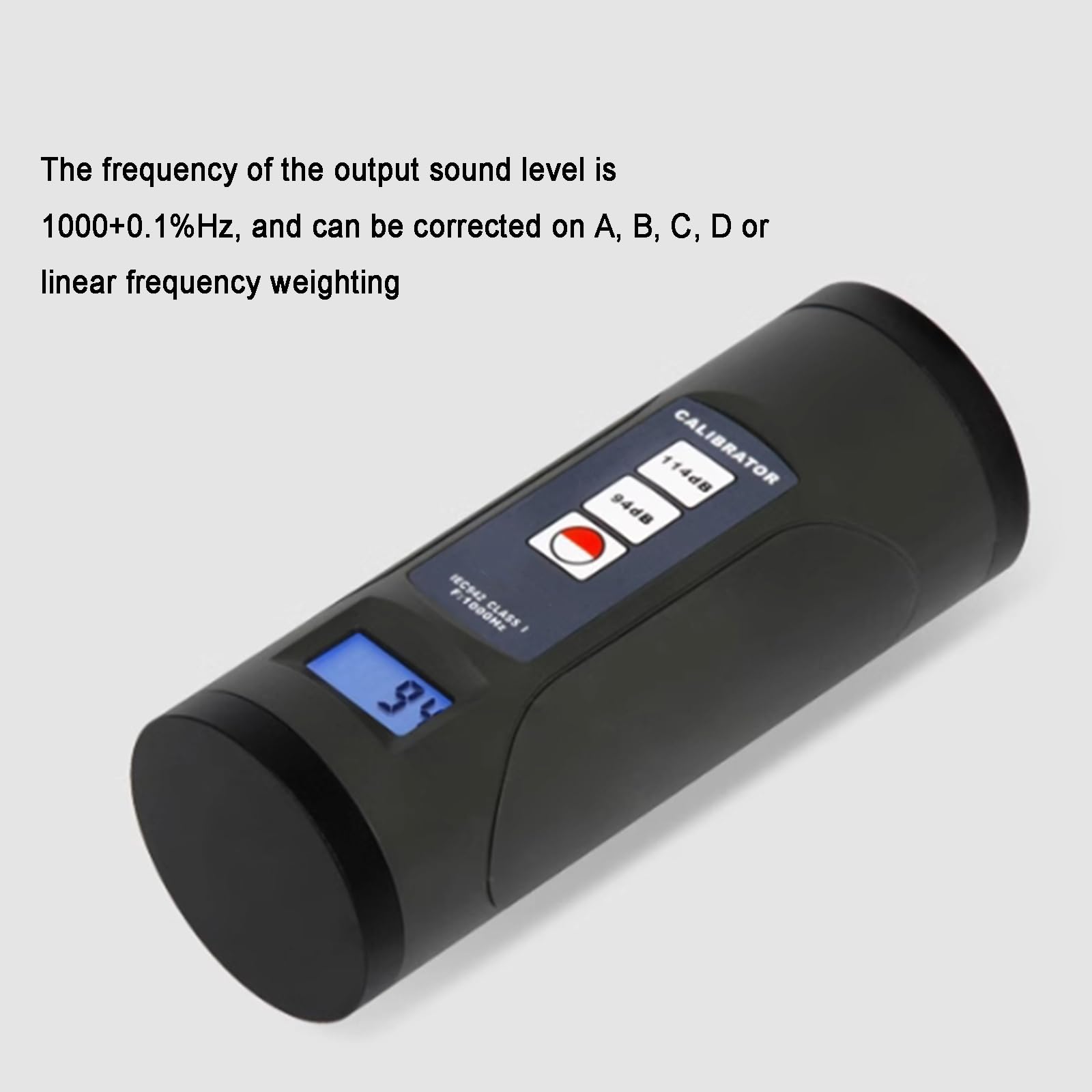 Calibratore Digitale del Livello sonoro, Strumento di calibrazione dei Decibel di Rumore, rilevatore di Suono da 94dB e 114dB per Il Controllo