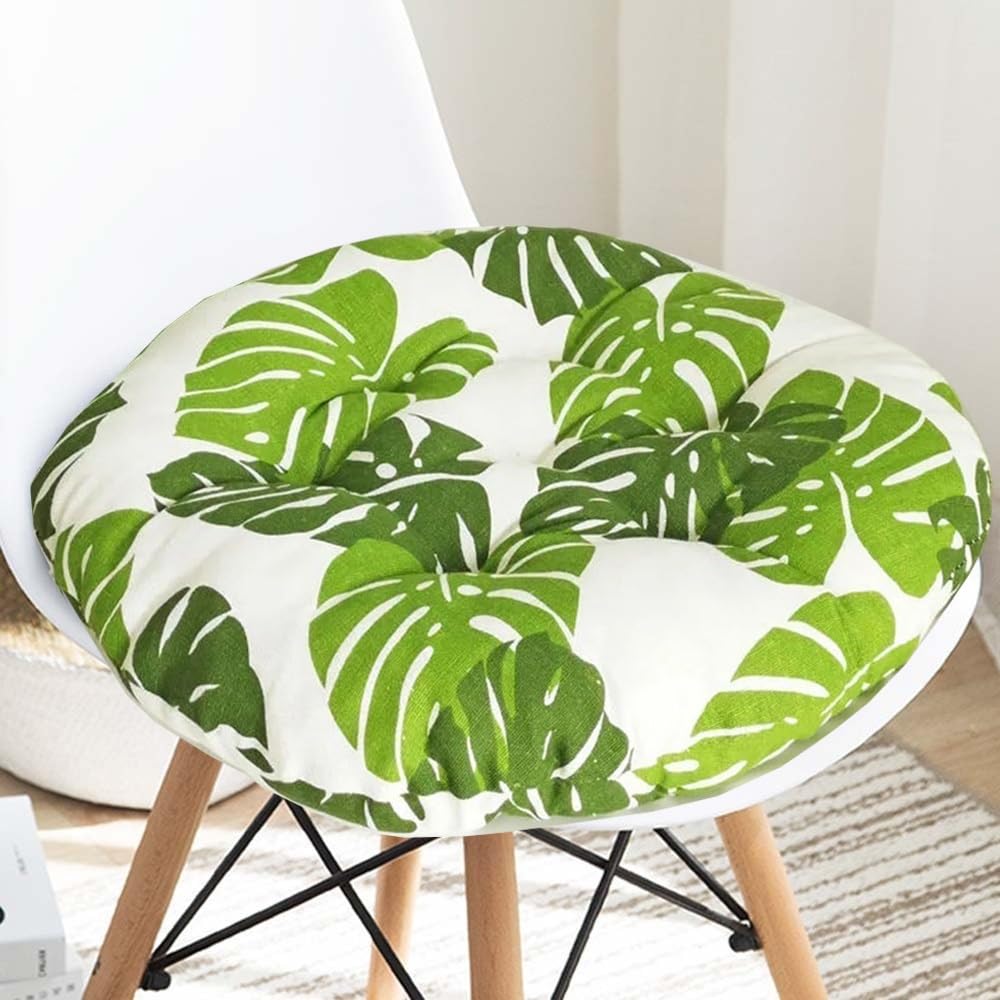 Hoowarm P Chair Cushions Round Indoor Outdoor Chair Cushions 40×40/45X45/50X50cm Chair Cushions Indoor Outdoor Seat Cushions For Dining Chairs Kitchen Garden Atio Office(,50X50cm/19X19in)
