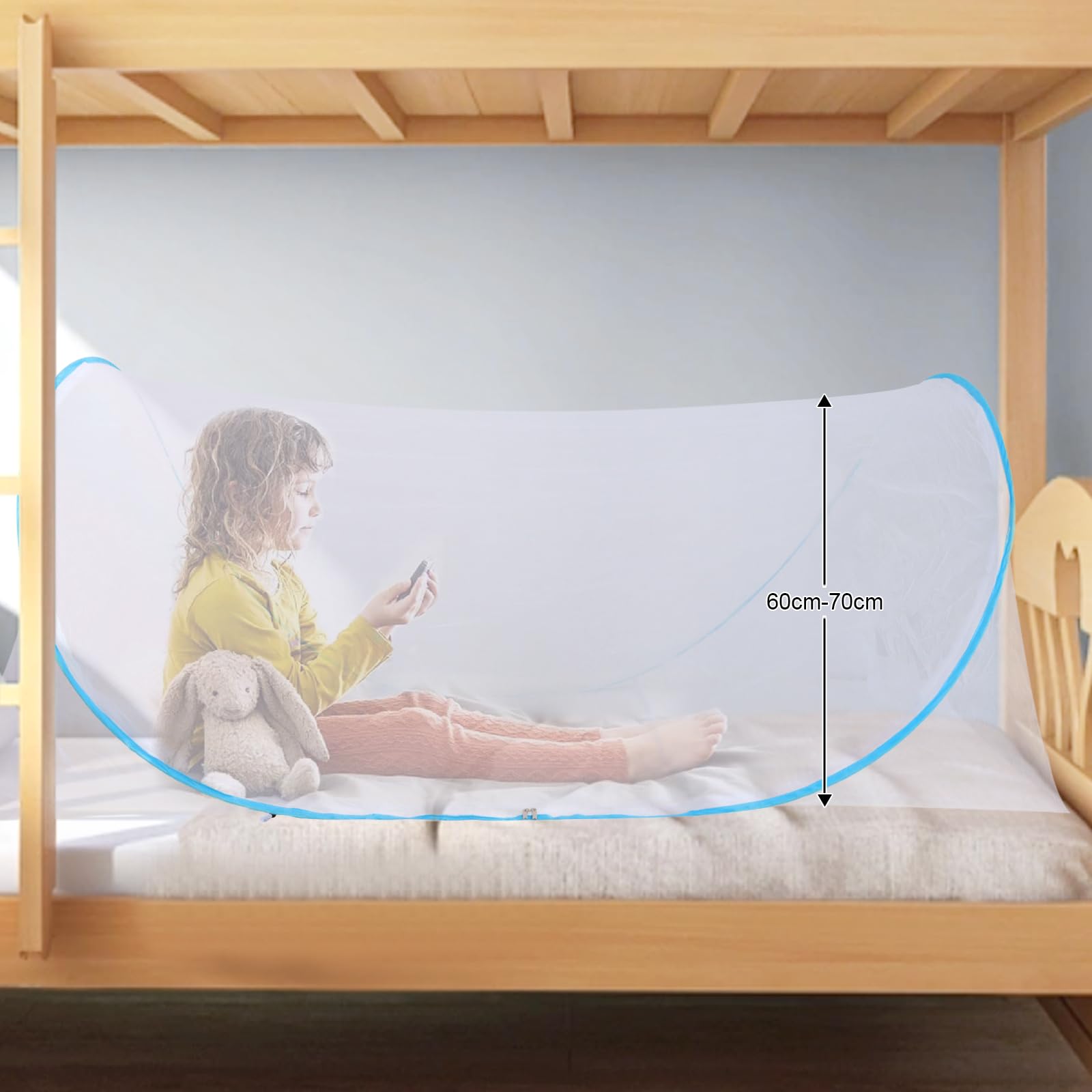 ABCDipper Travel Mosquito Net Foldable Pop Up Bed Net Outdoor Canopy Camping Tent Girls Bedroom Decor Accessories for Adults Kids Children - Image 4