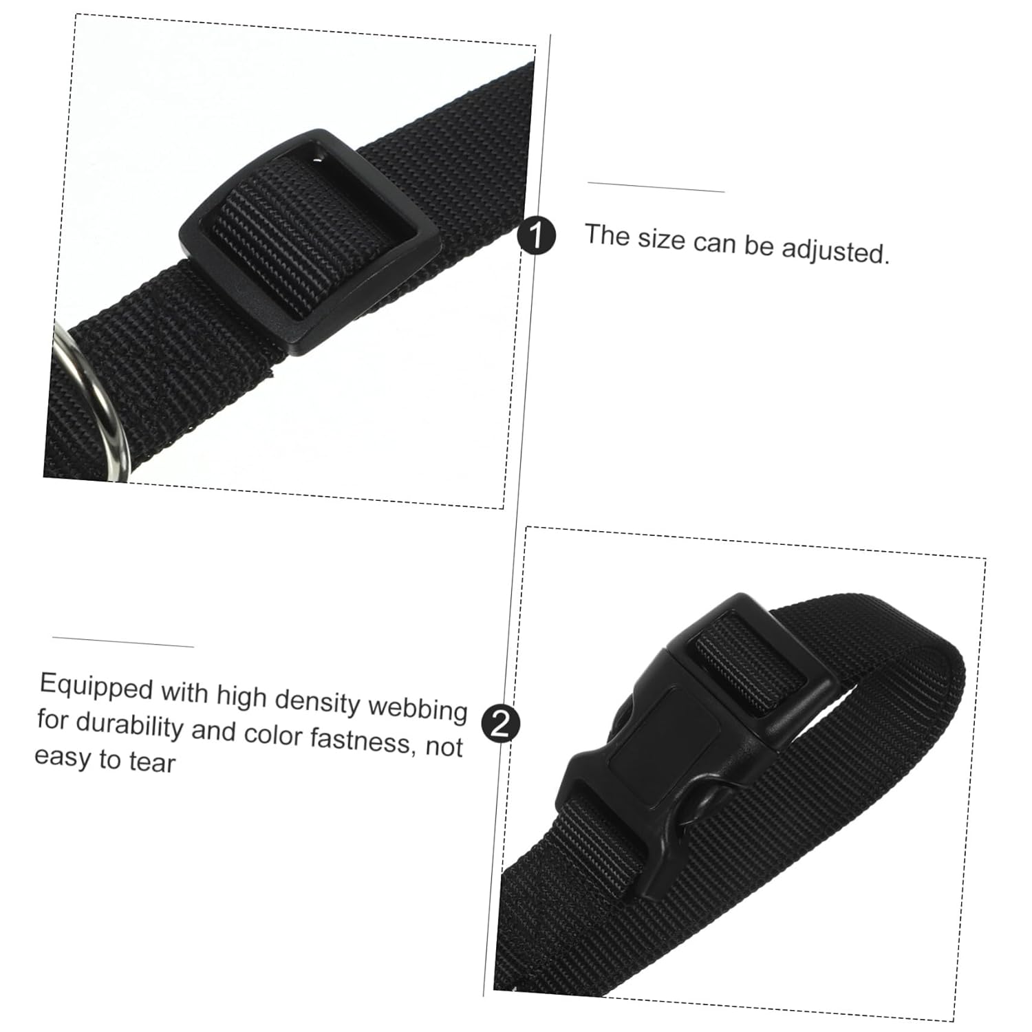 Mikikit 10pcs Adjustable Goat Collars for Farm Animals Sheep and Cow Collars Release Design Comfortable Fit for Livestock Use