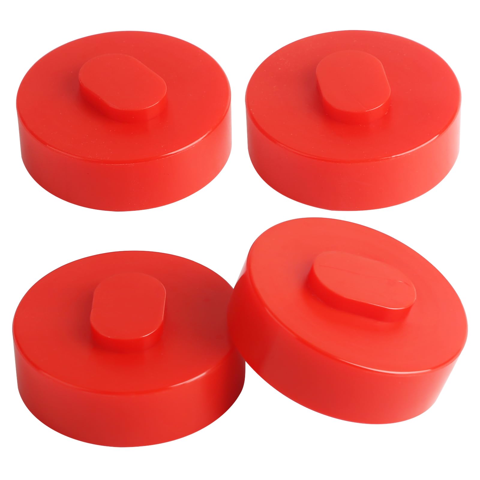 Fitede4 Pcs Jack Pad Support Point Adapter Red Lift Jack Pad Kit Fits for Porsche 911 964 993 996 991,Upgraded Polyurethane Lift Jack Pad Kit with Storage Bag