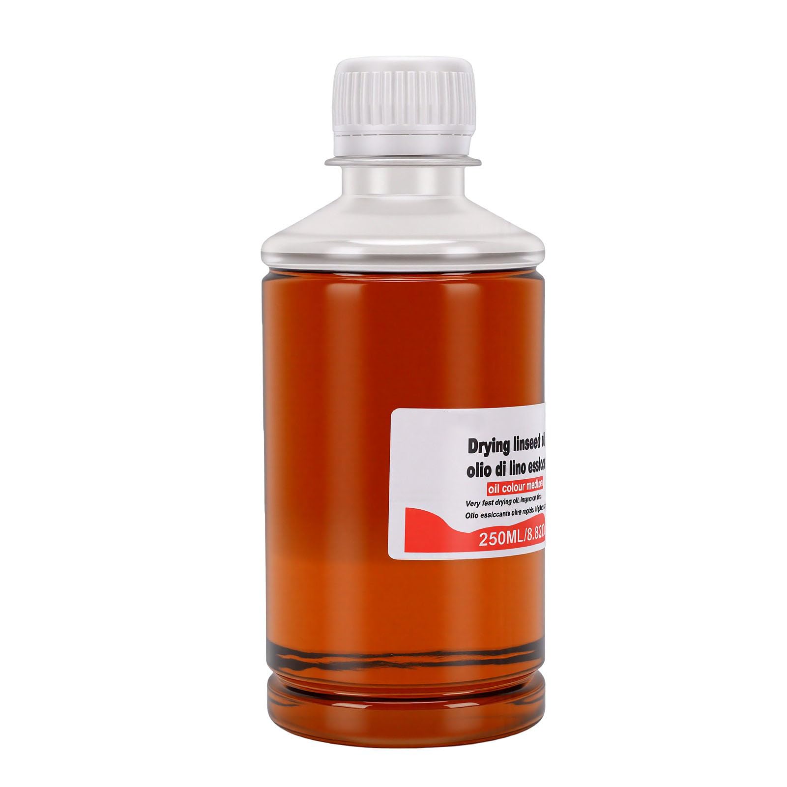 EMUKOEP Peinture à L'huile de Lin à Séchage Rapide Diluant Pigmentaire Moyen Améliorateur de Débit de Peinture Renforceur de Débit de Moyen 250 Ml avec Transparence Brill