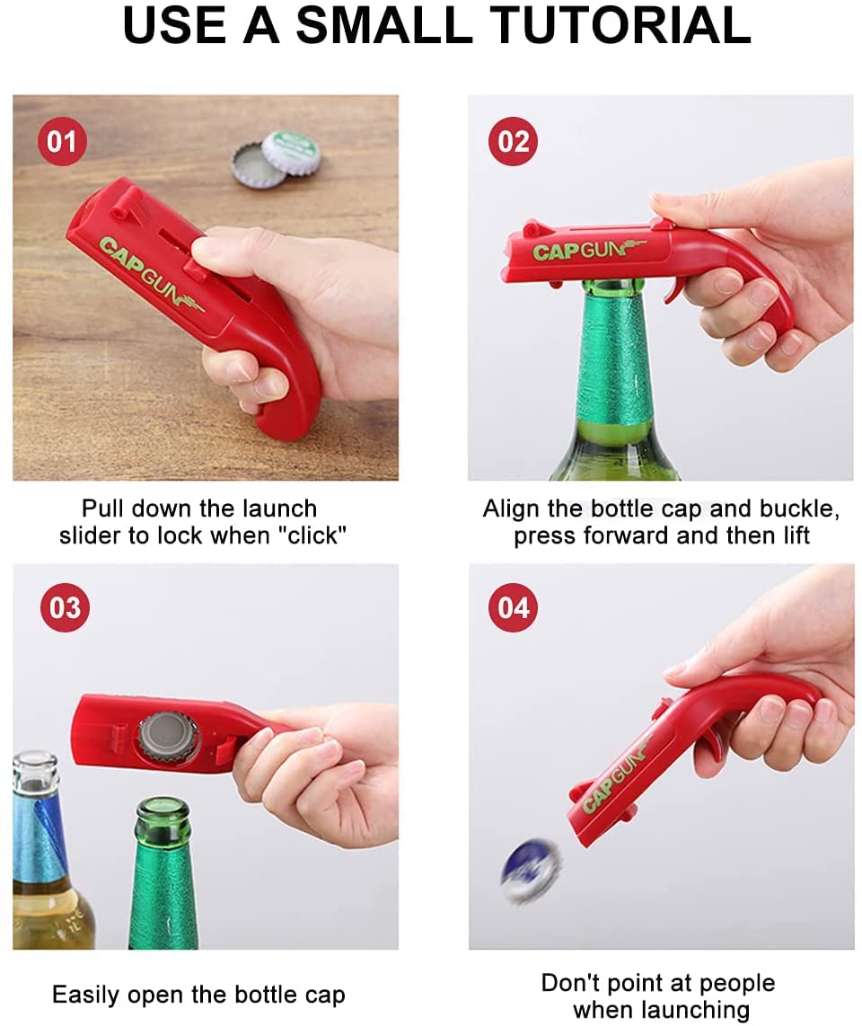 Amazon | DMFOREST キャップガンボトルオープナー ビール栓抜き 銃