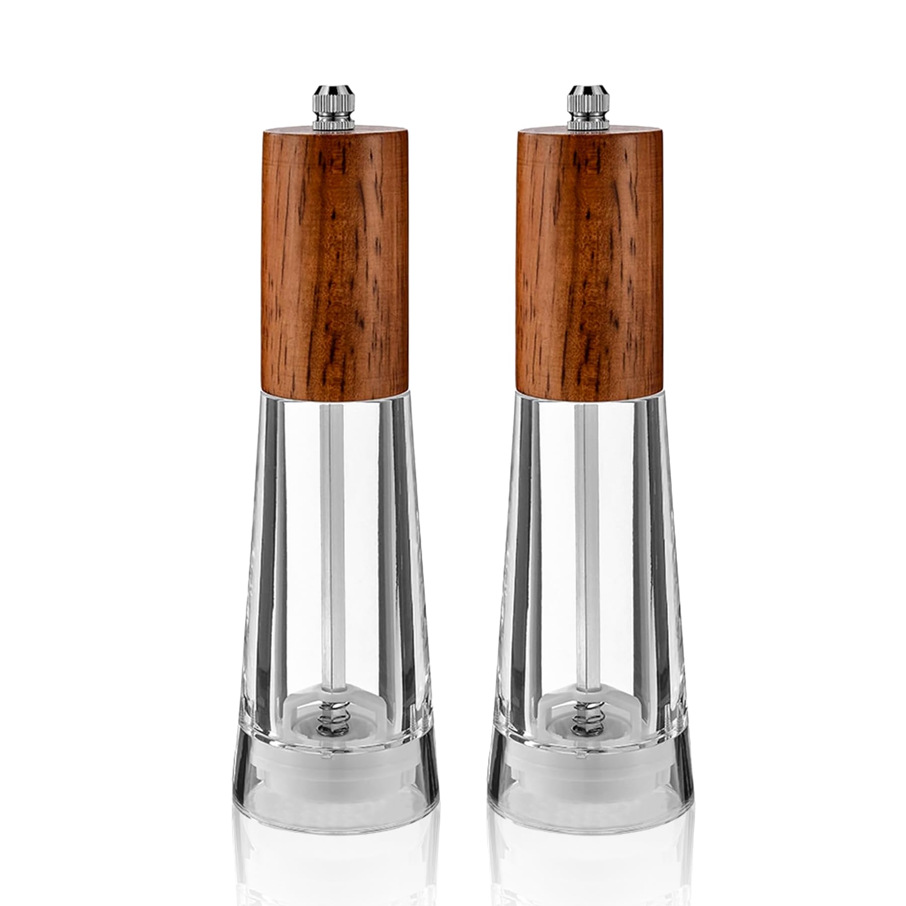 Acrylic Salt & Pepper Grinders - Adjustable Coarseness -8