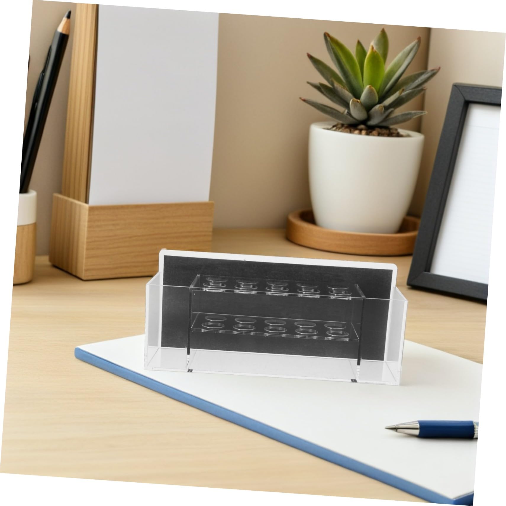 Magnetico in Acrilico Organizer da Parete per Cancellabili e Gessetti Supporto per Ufficio e Scuola