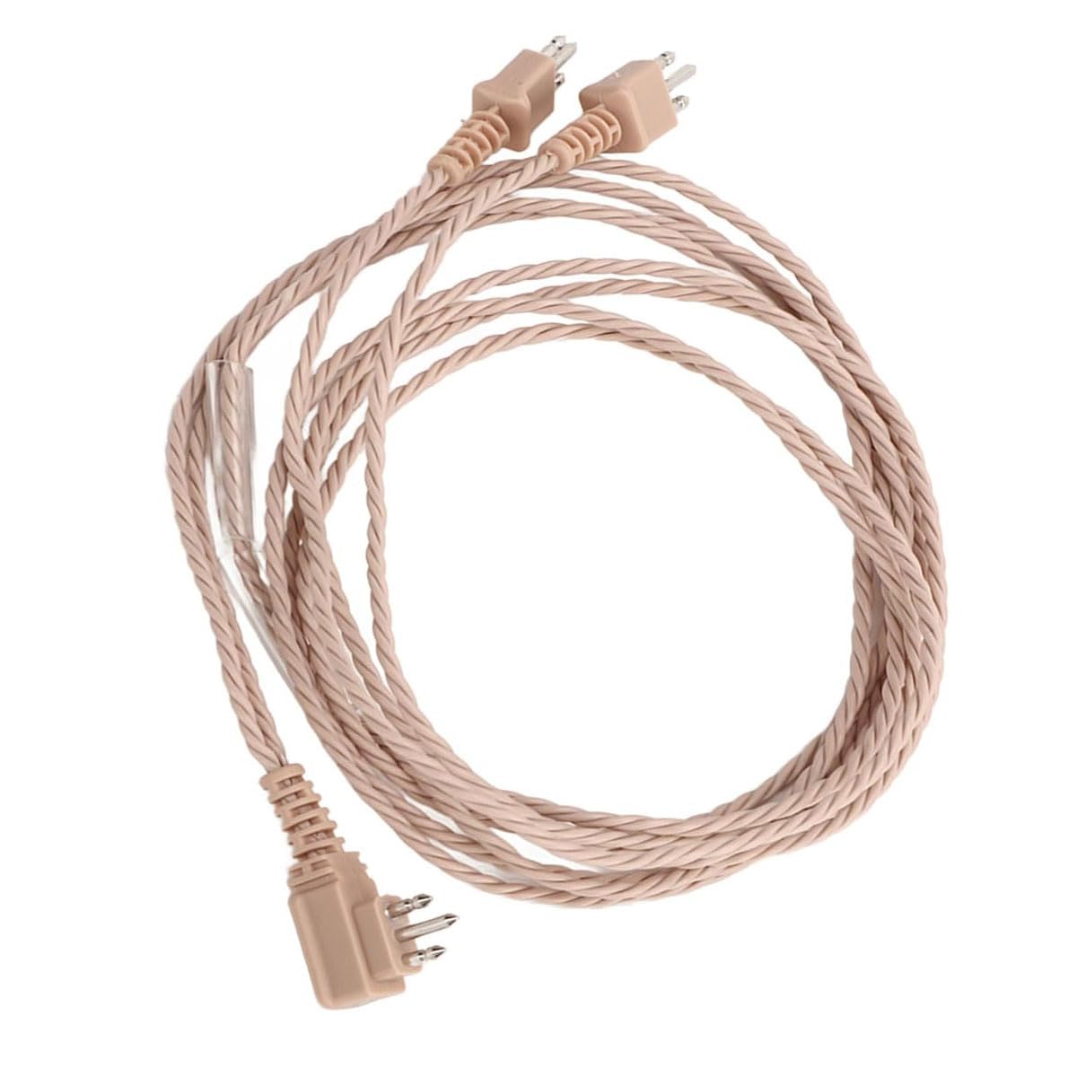 Aika 3 Pin Hearing Aid Receiver Cable, Hearing Aid Replacement Cord For Pocket Model Hearing Aid (Pack Of 5, Beige) (B0BWS771KB) Amazon Price History, Amazon Price Tracker