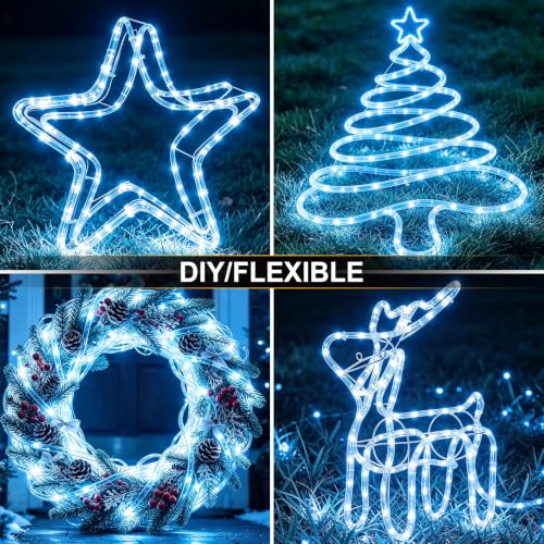 39-ft Slyuexu 100-LED Solar Rope Outdoor String Lights (Various) $6.99 + Free Shipping w/ Prime or on $35+ + 50% Off Code PV4IY7A7 Prime - image 5