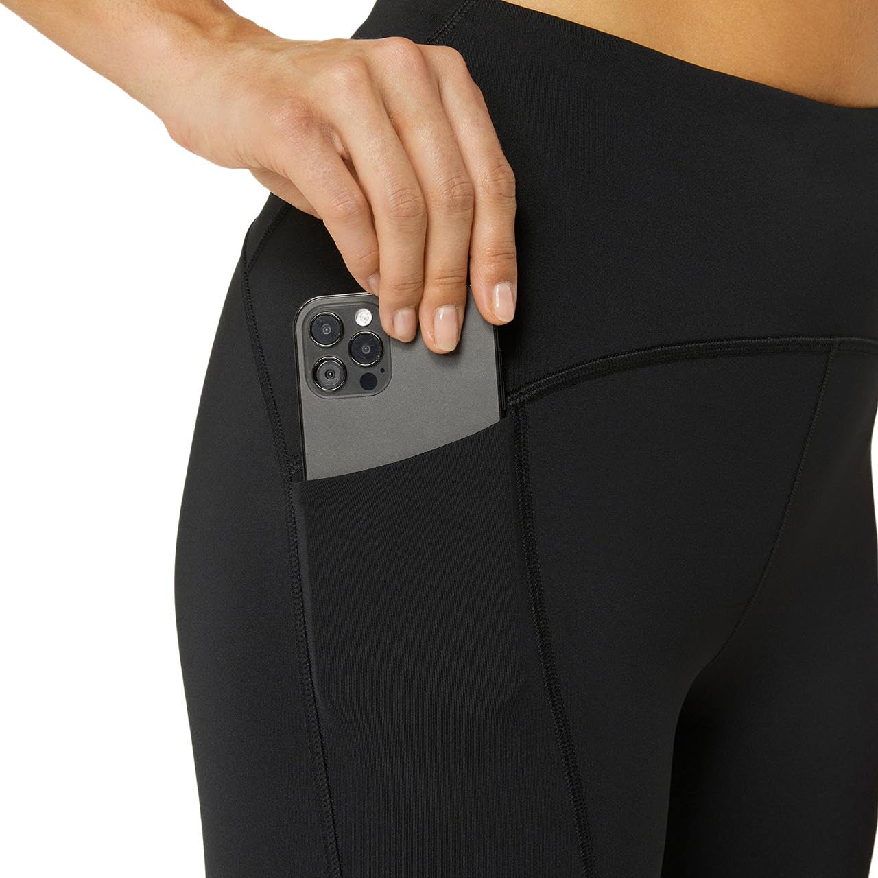 ASICS Damen Road High Waist Tight Laufbekleidung Lauftight Performance Black - Schwarz L