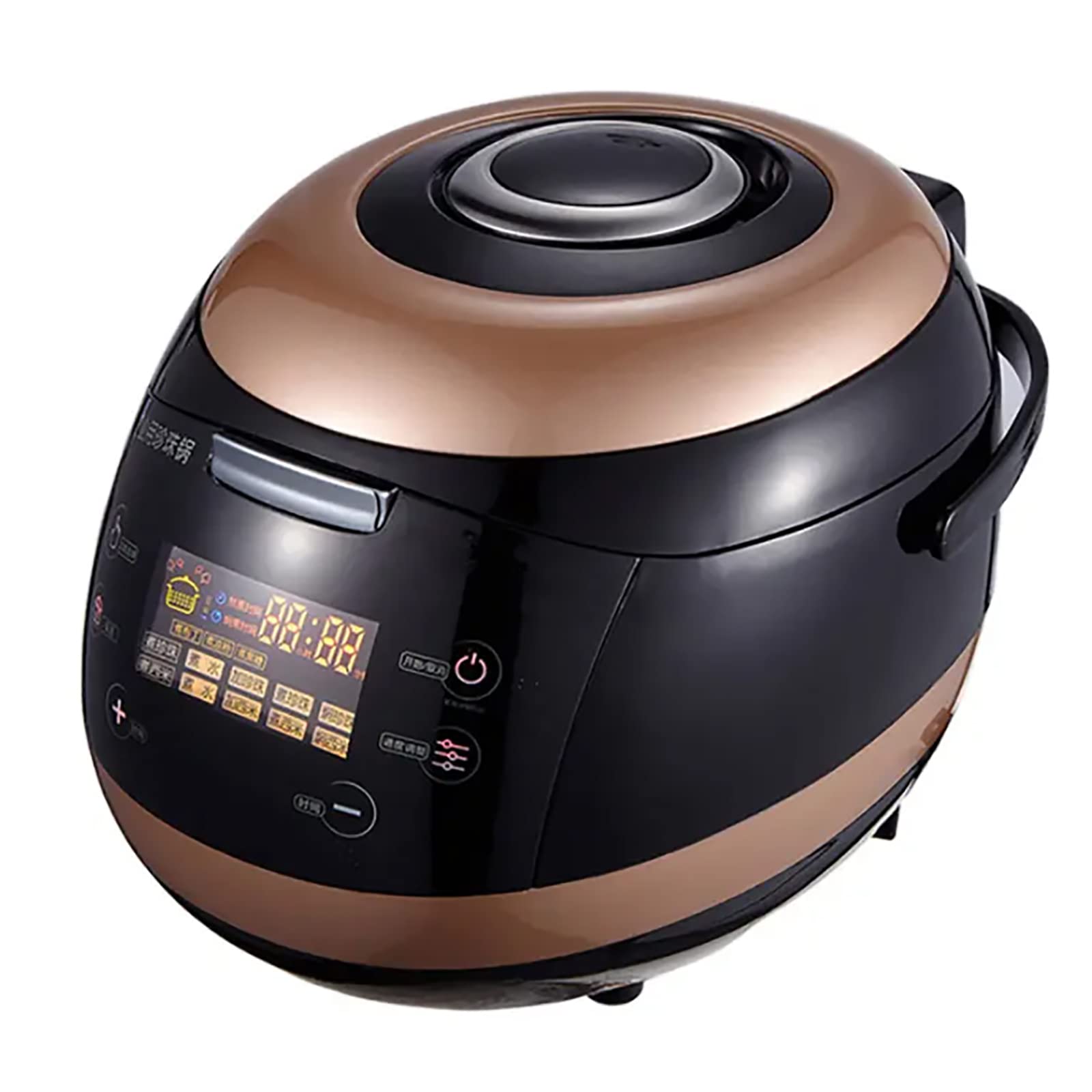 Olla de perla automática, olla de perla comercial con pantalla táctil de 5 l, control de fuego inteligente, se puede programar, revestimiento antiadherente para sartén, para tienda de té con leche,