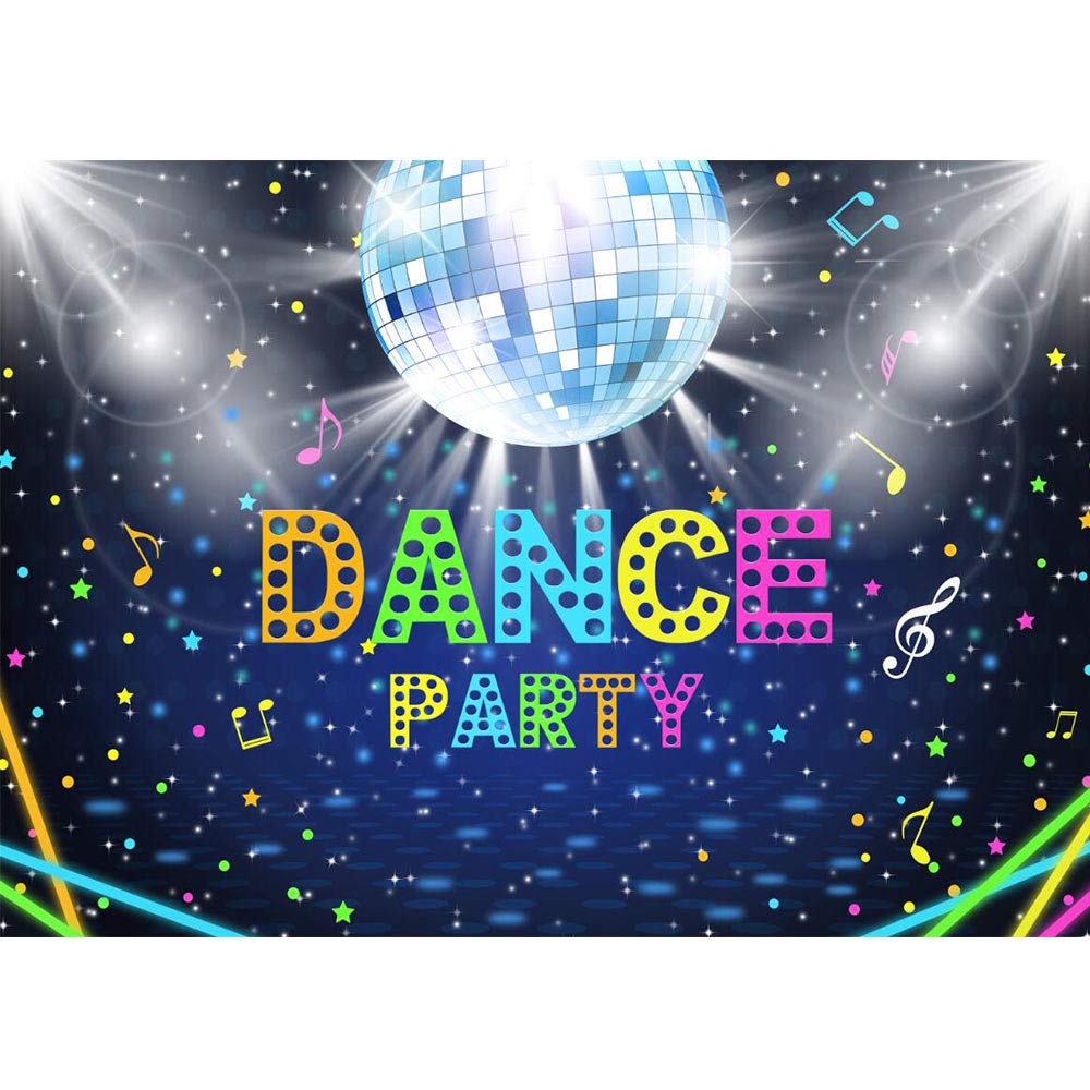 Buy Allenjoy Disco Party Backdrop Shiny Neon Lights Ball 70s 80s 90s