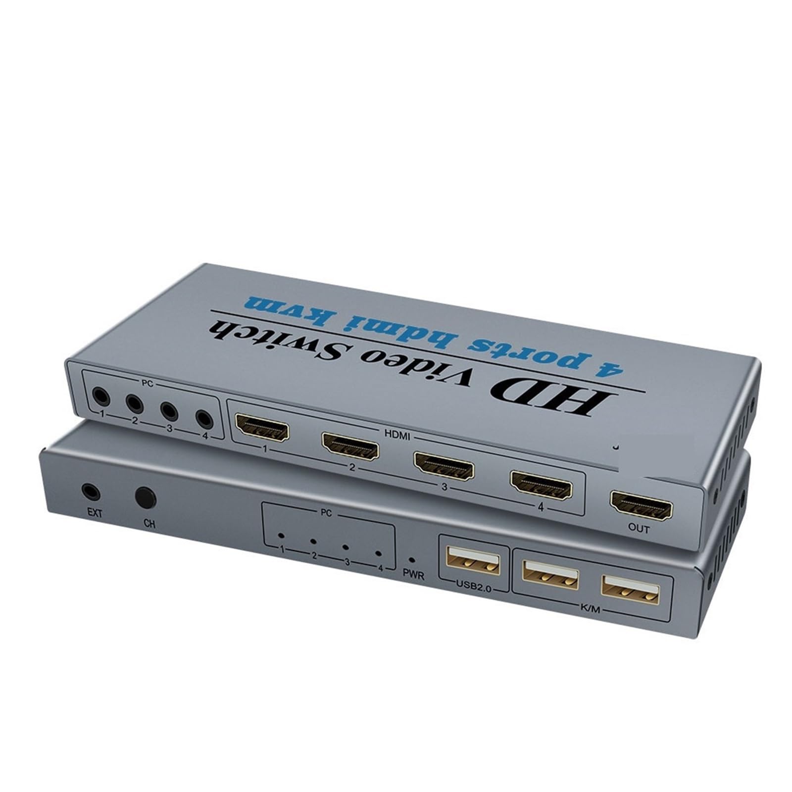 KVM HDMI Switch 4K USB HDMI KVM Switcher 4 in 1 Out with 3 USB Ports Out for Mouse Keyboard U-Disk Printer for Win7/8/10 MA*c-image-14