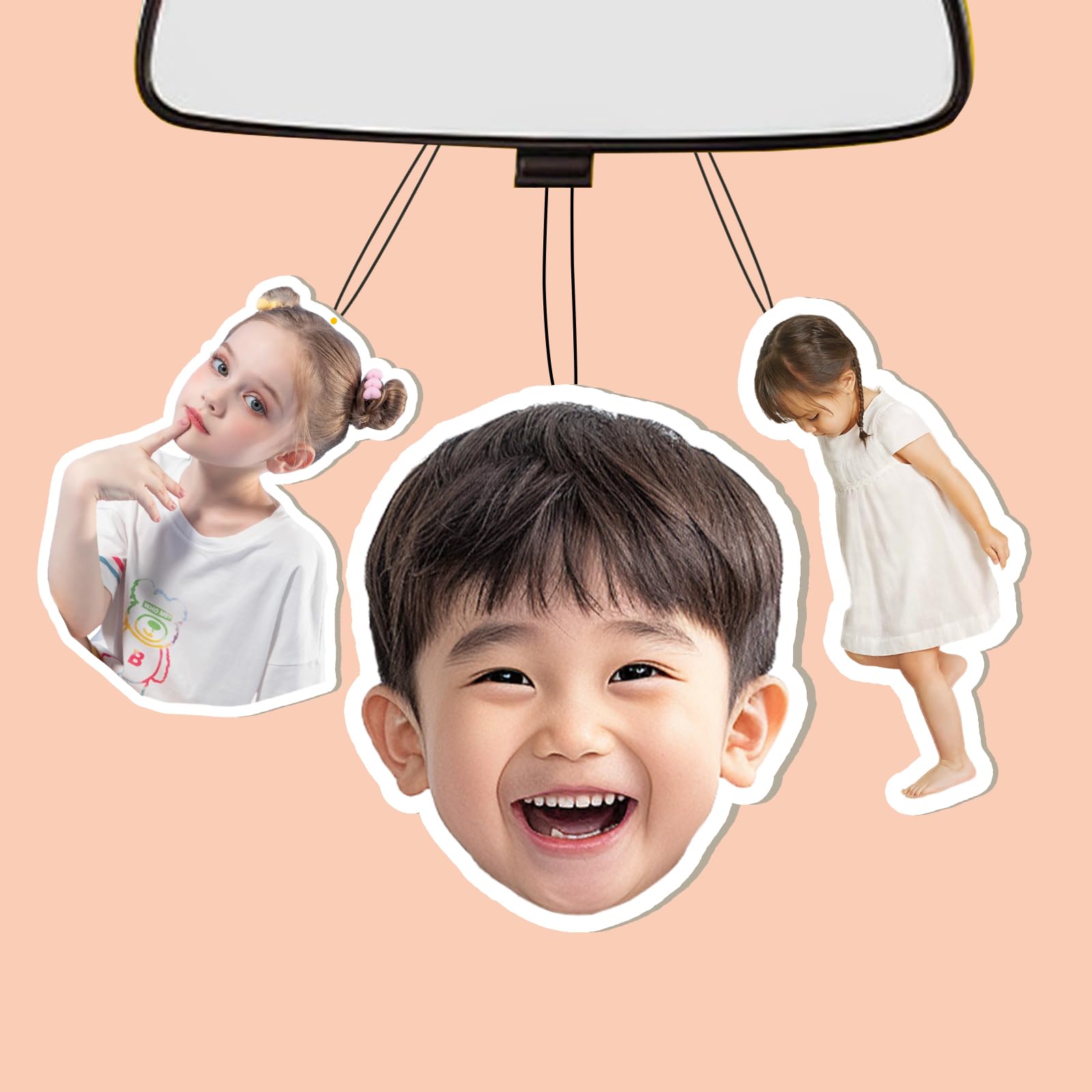 Personalisierter Duftbaum für Auto - Individueller Lufterfrischer mit Bild,Personalisiertes Geschenk für Freund Männer Frauen (Ernte)